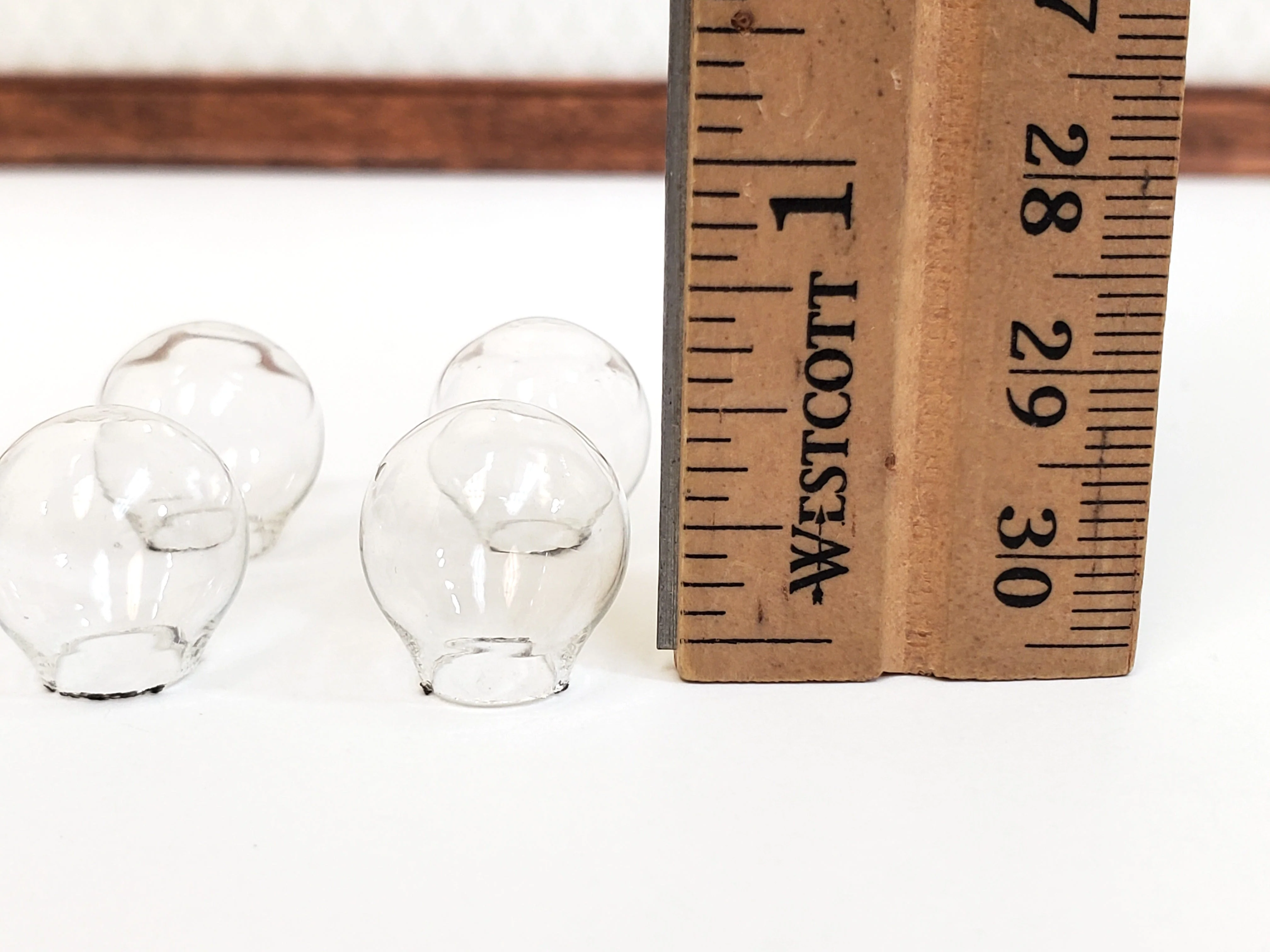 Dollhouse Glass Globe Shade Clear 1:12 Scale Miniature DIY Lamps Handley House MH693 - Image 5
