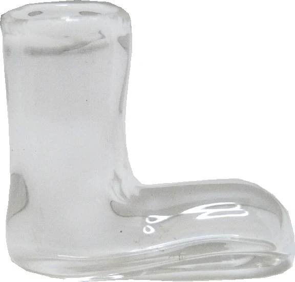 Dollhouse Glass Shoe Vase 1:12 Scale Miniature Decoration