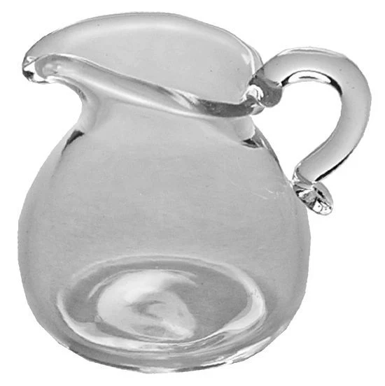 Dollhouse Glass Water Pitcher 1:12 Scale Miniature Kitchen Decoration