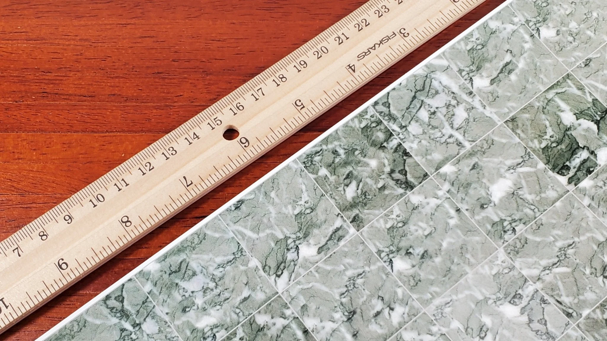 Dollhouse Gray Marble Tile Floor Card 1:12 Scale Miniature Flooring World Model - Image 5