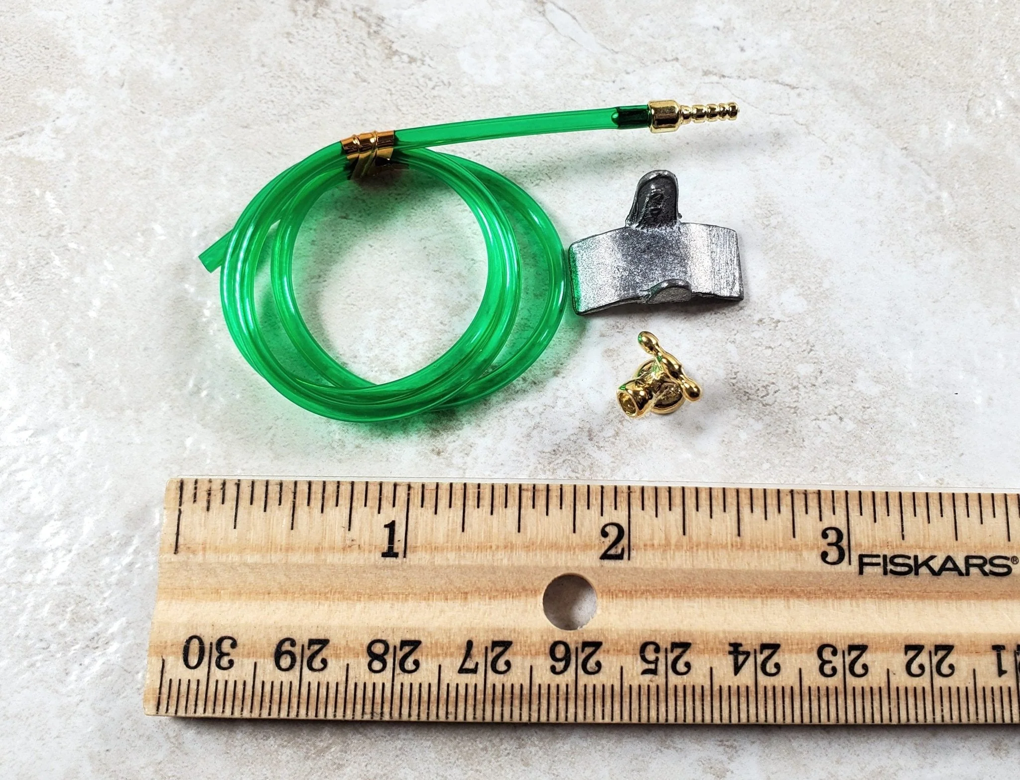 Dollhouse Green Garden Hose with Spigot 1:12 Scale Miniature Fairy Garden - Image 4