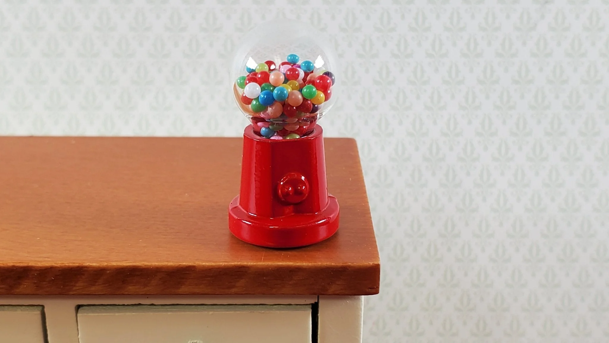 Dollhouse Gumball Machine Dispenser Counter Top Vending 1:12 Scale Miniature