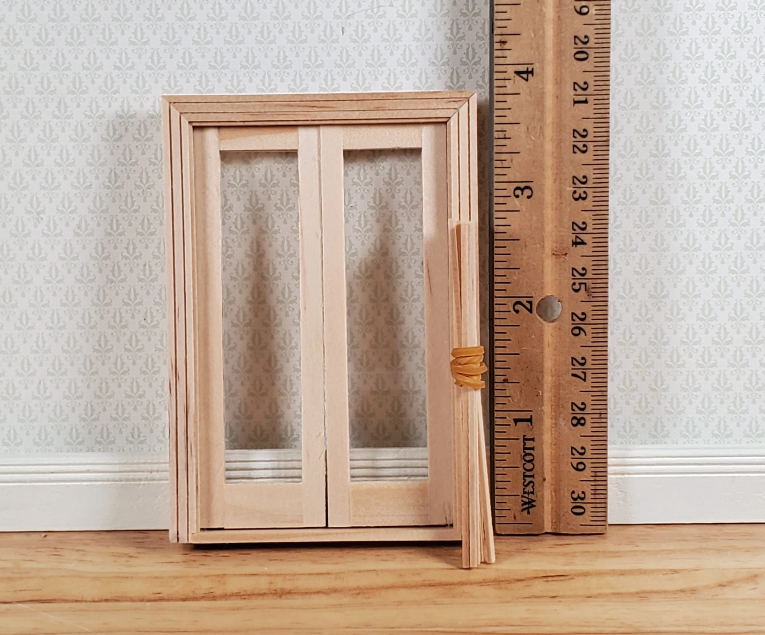 Dollhouse HALF SCALE 1:24 French Doors Wood HWH6011 Houseworks - Image 4