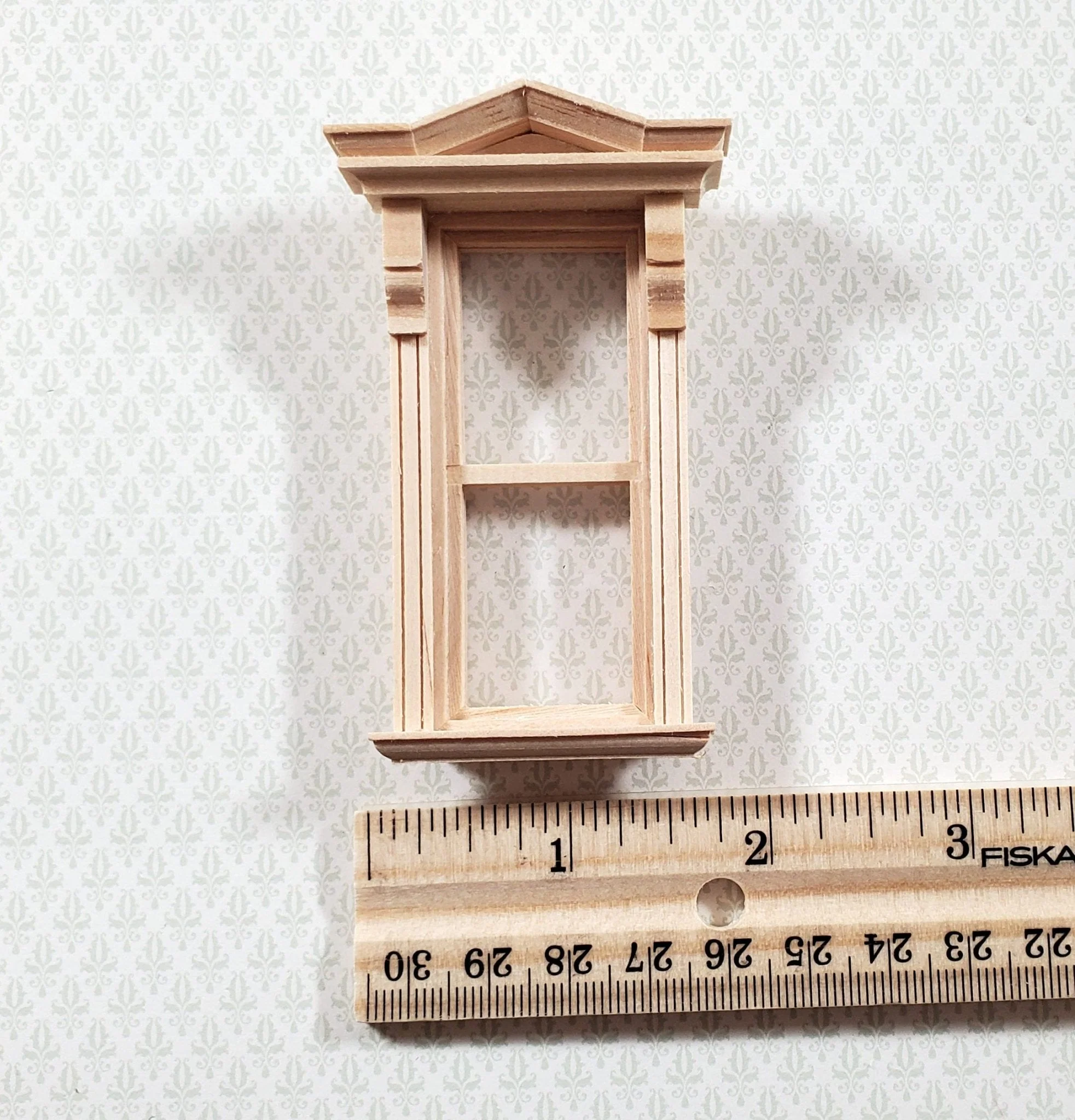 Dollhouse HALF SCALE 1:24 Window Victorian Style w/ Trim HWH5042 Houseworks - Image 5