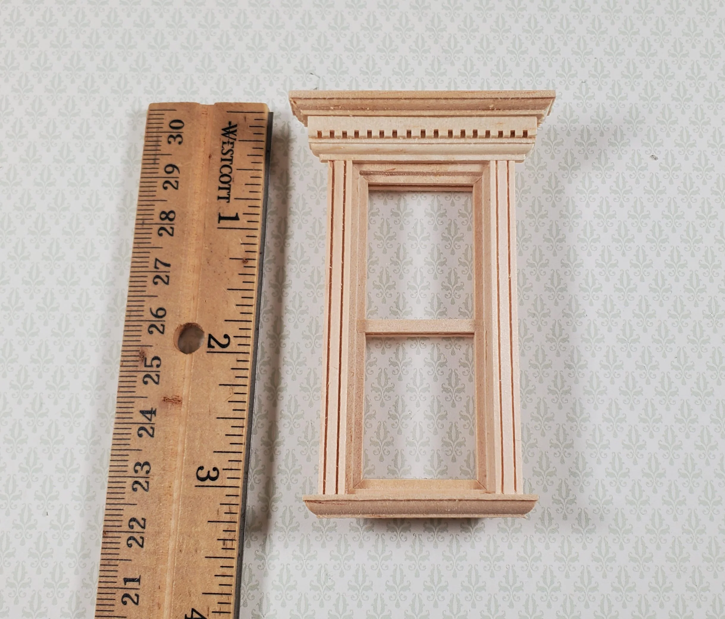 Dollhouse HALF SCALE 1:24 Window Yorktown Interior Trim Wood H5041 Houseworks - Image 4