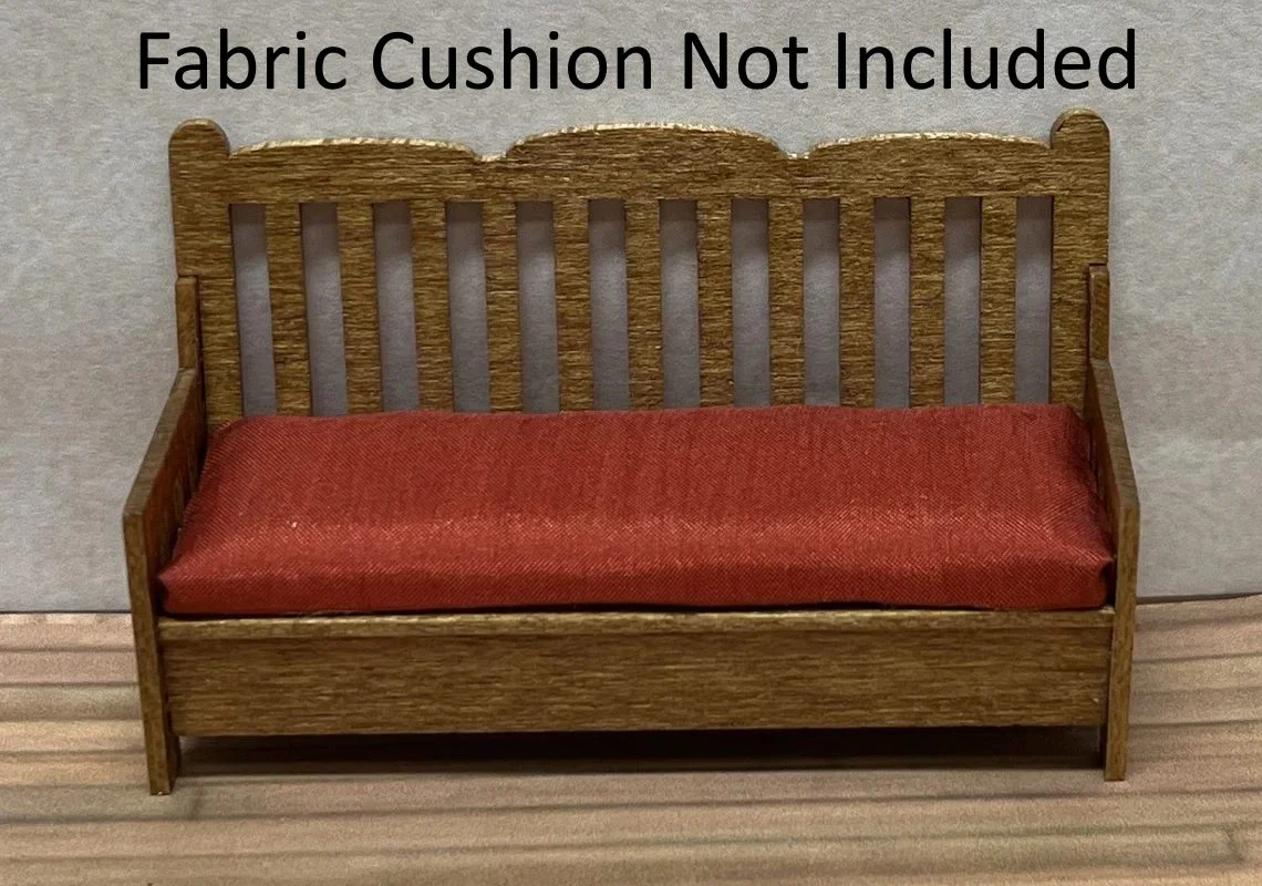 Dollhouse HALF SCALE Furniture KIT DIY Living Room Set Country Style 1:24 Sofa + - Image 4