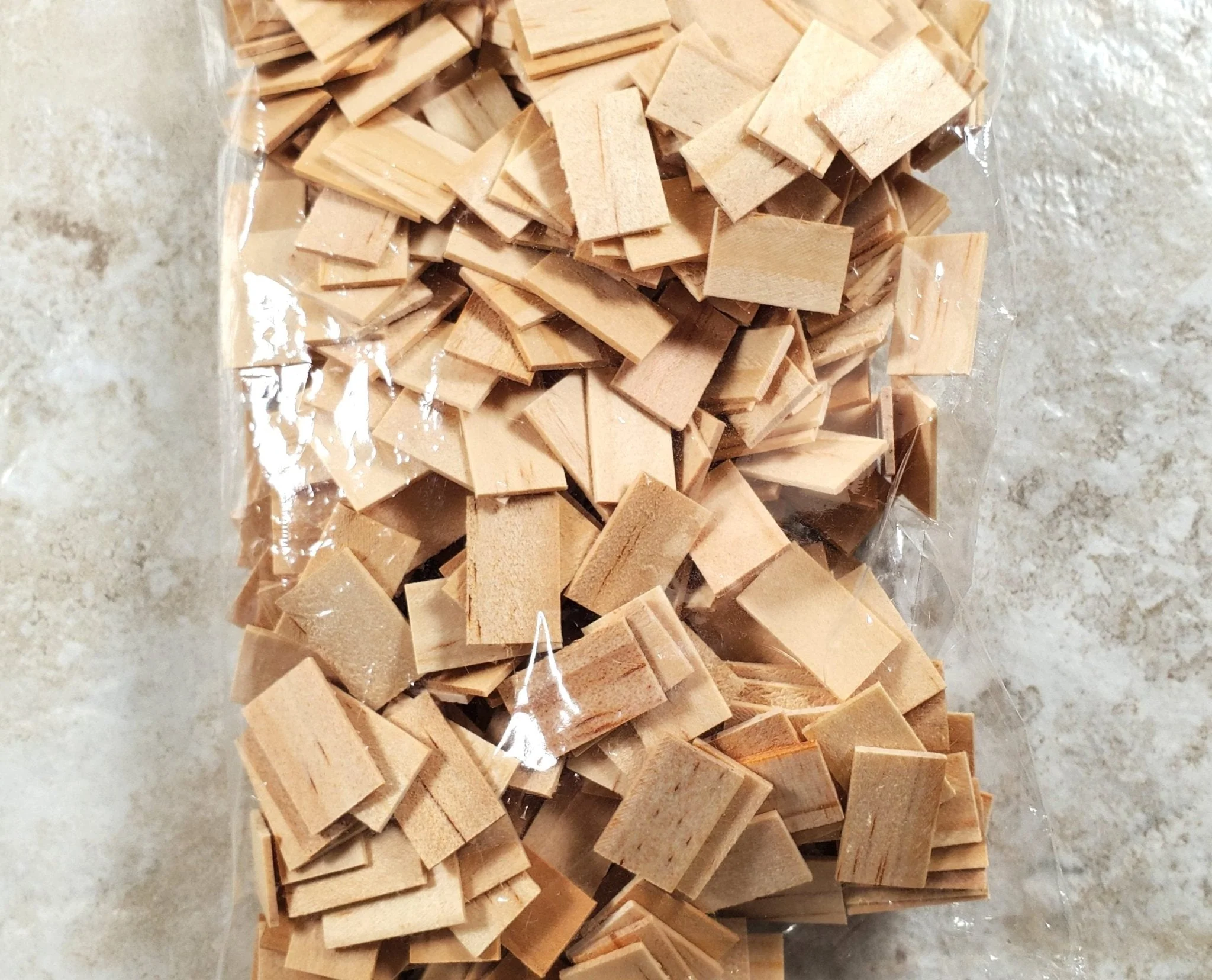 Dollhouse HALF SCALE Shingles Wood Square 1:24 400 Pieces 76 Square Inches - Image 3