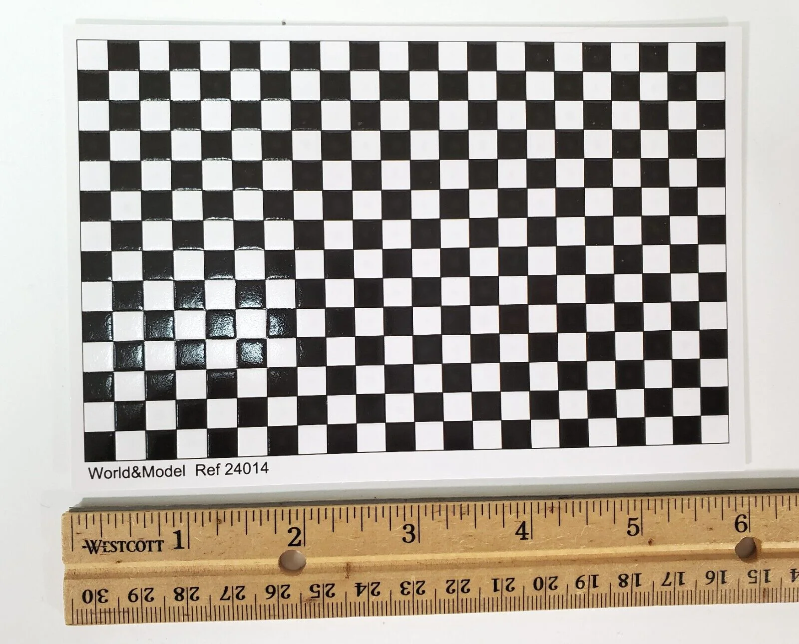 Dollhouse HALF SCALE Wall or Floor Tiles Embossed Black & White 1:24 Scale - Image 2