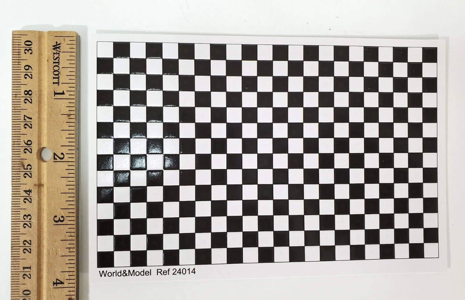 Dollhouse HALF SCALE Wall or Floor Tiles Embossed Black & White 1:24 Scale - Image 3