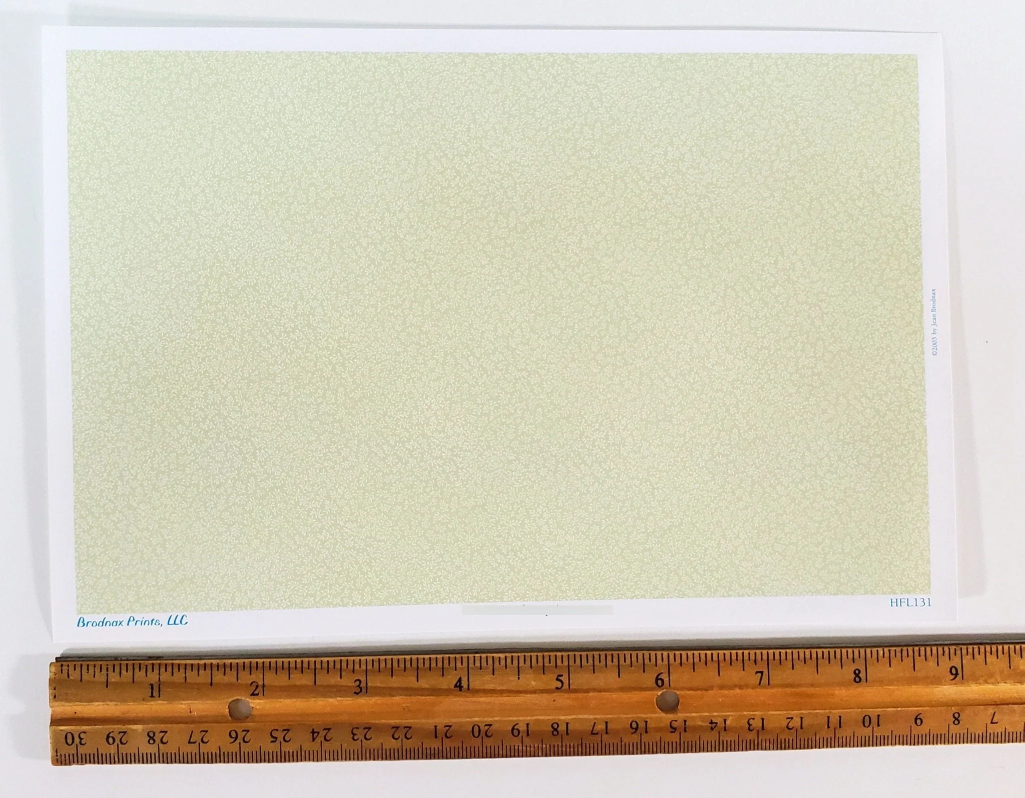 Dollhouse HALF SCALE Wallpaper 3 Sheets Sage Green & White "Conservatory" 1:24 Scale - Image 4