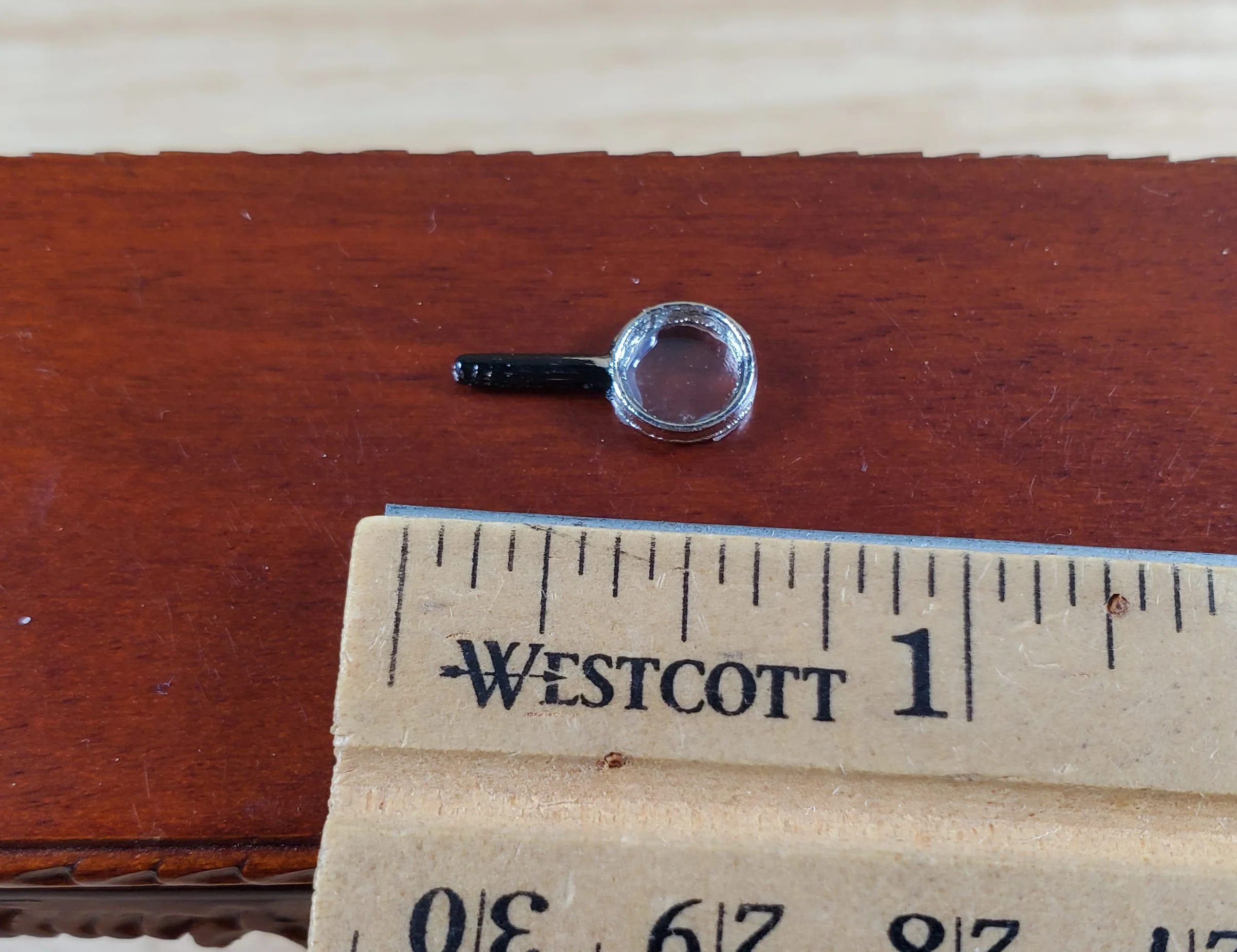 Dollhouse Handheld Magnifying Glass 1:12 Scale Miniature Accessory - Image 3