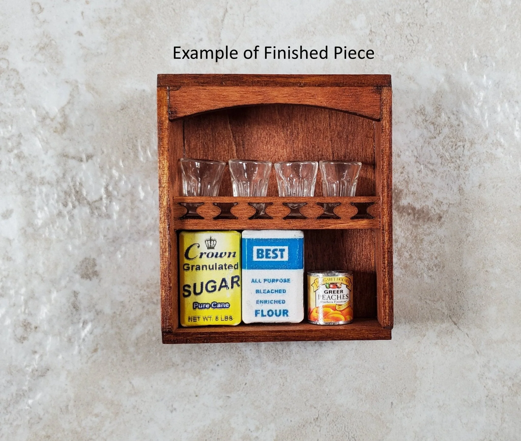 Dollhouse Hanging Kitchen Shelf KIT DIY Small 1:12 Scale Miniature Spice Rack - Image 4