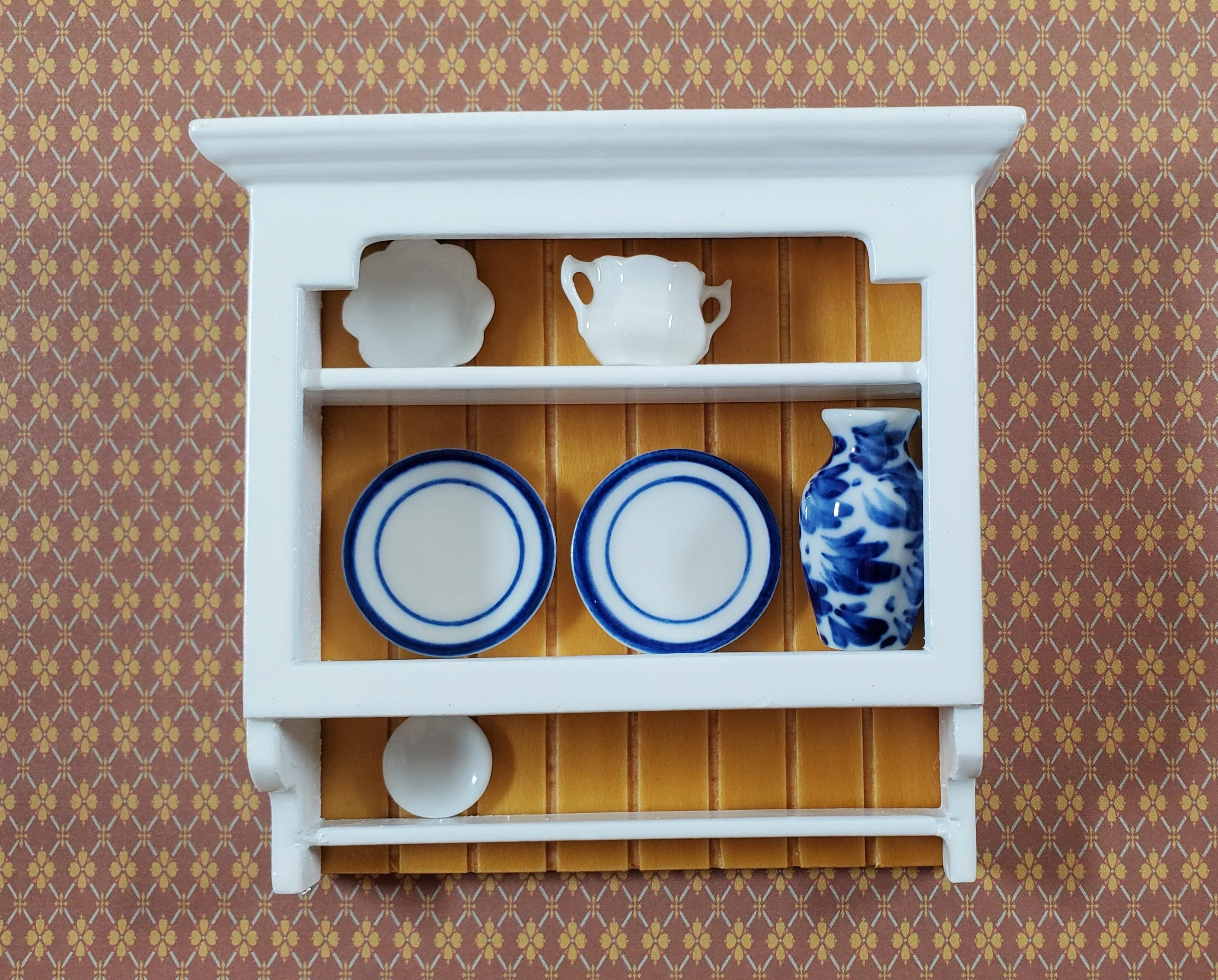 Dollhouse Hanging Shelf Shelves White 1:12 Scale Miniature Kitchen Furniture - Image 3