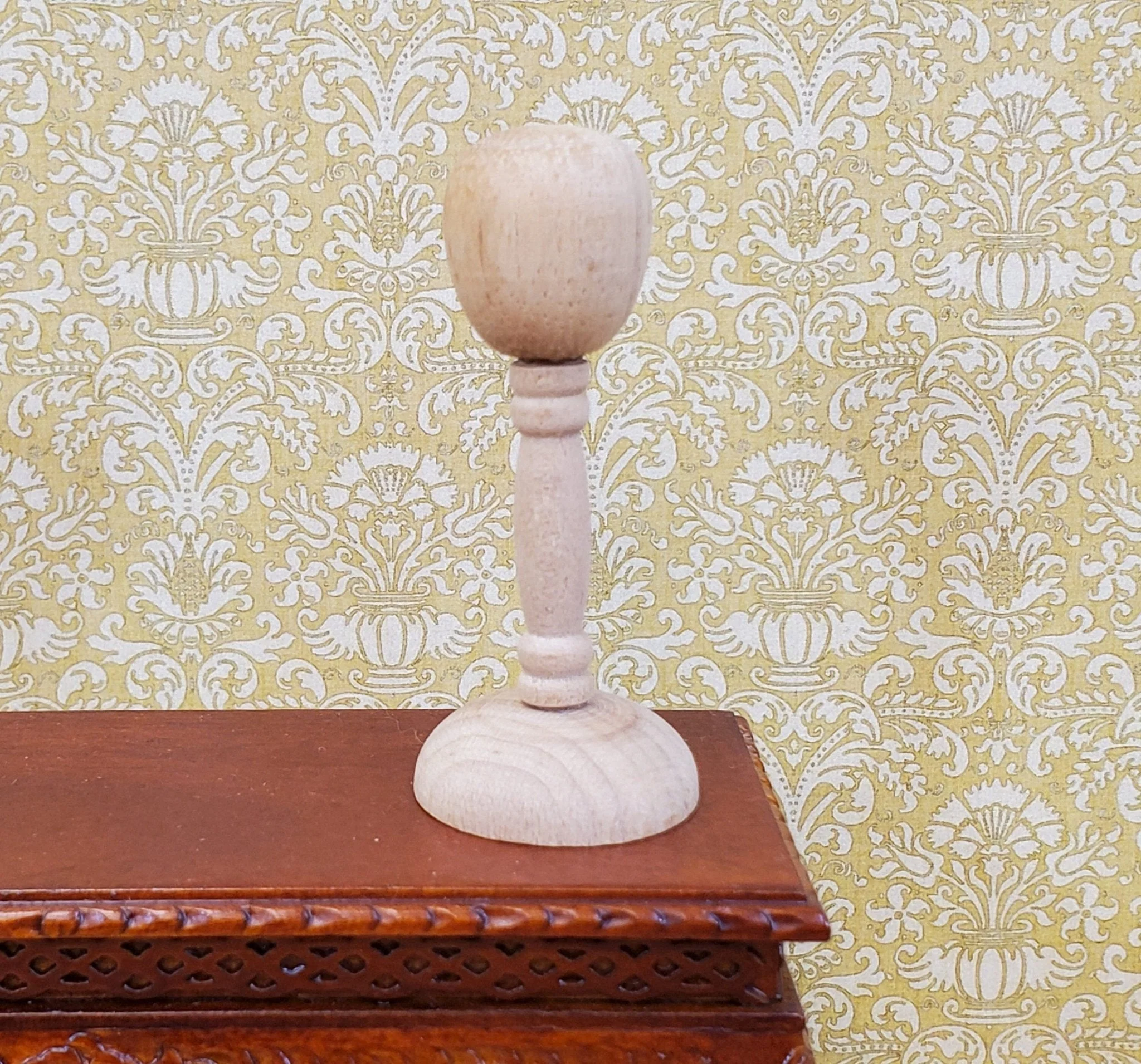 Dollhouse Hat Stand Wood 2" Tall 1:12 Scale Miniature