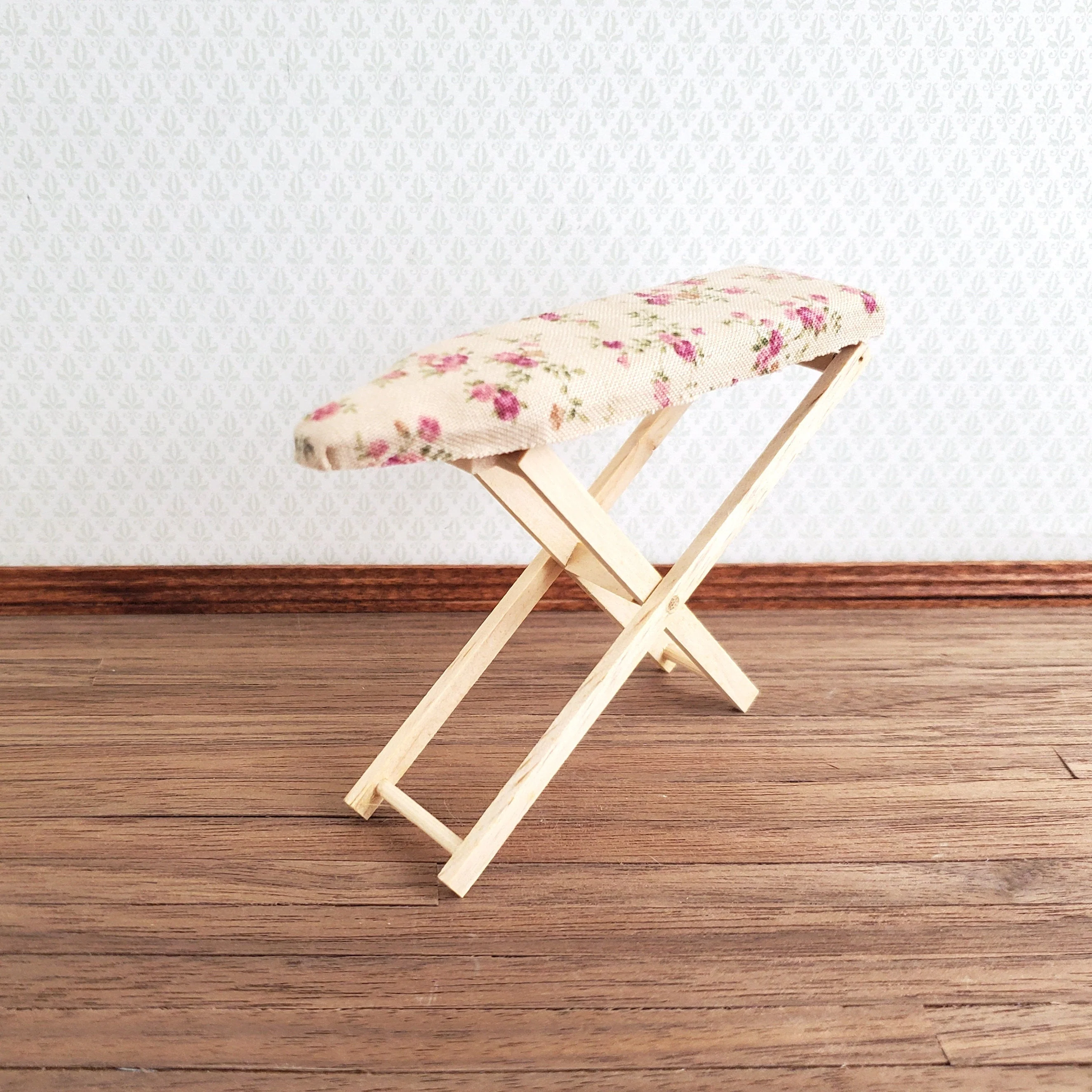 Dollhouse Ironing Board Folding with Floral Cover 1:12 Scale by Falcon - Image 2