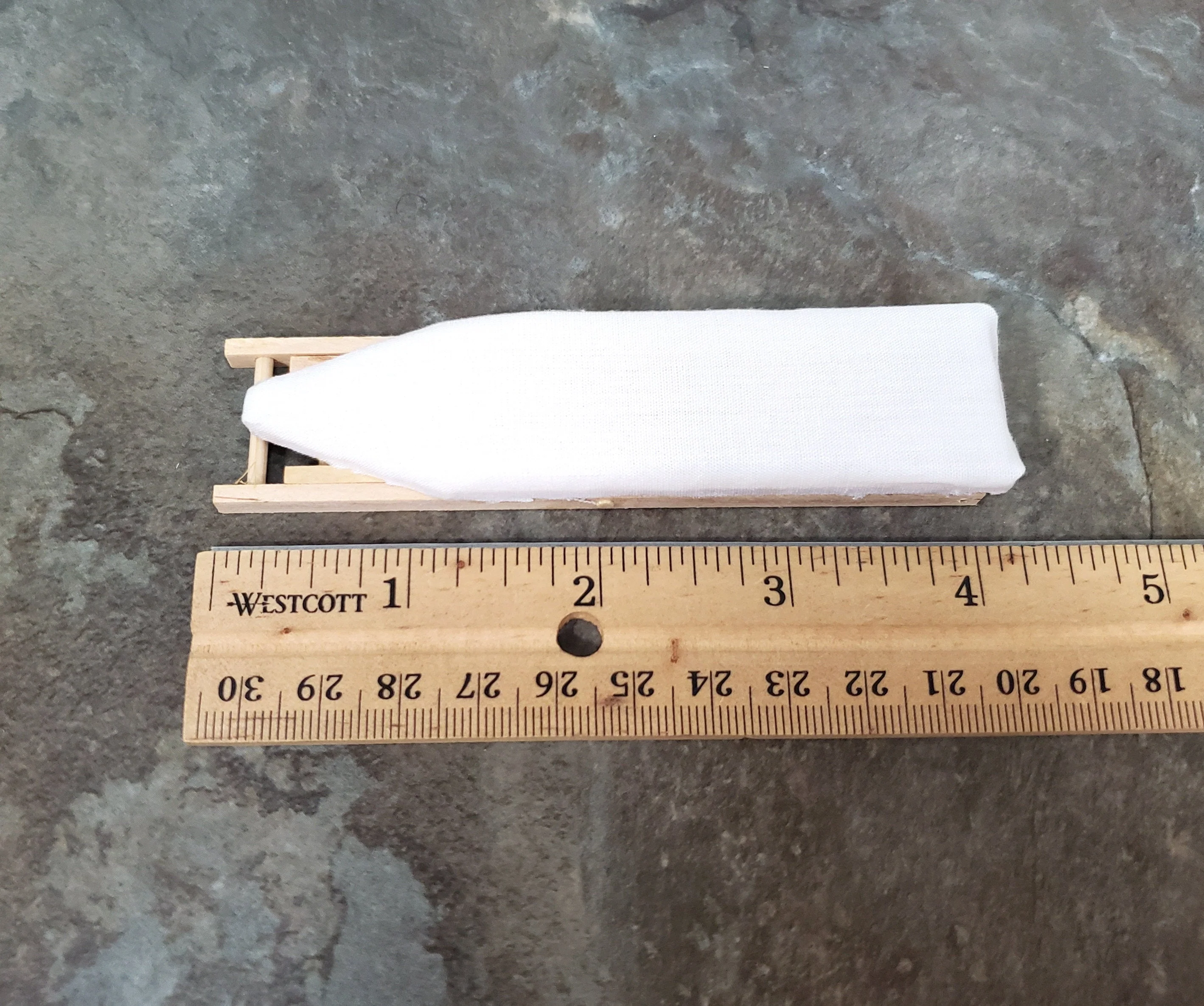Dollhouse Ironing Board Folding with White Cover 1:12 Scale by Falcon A2230 - Image 3