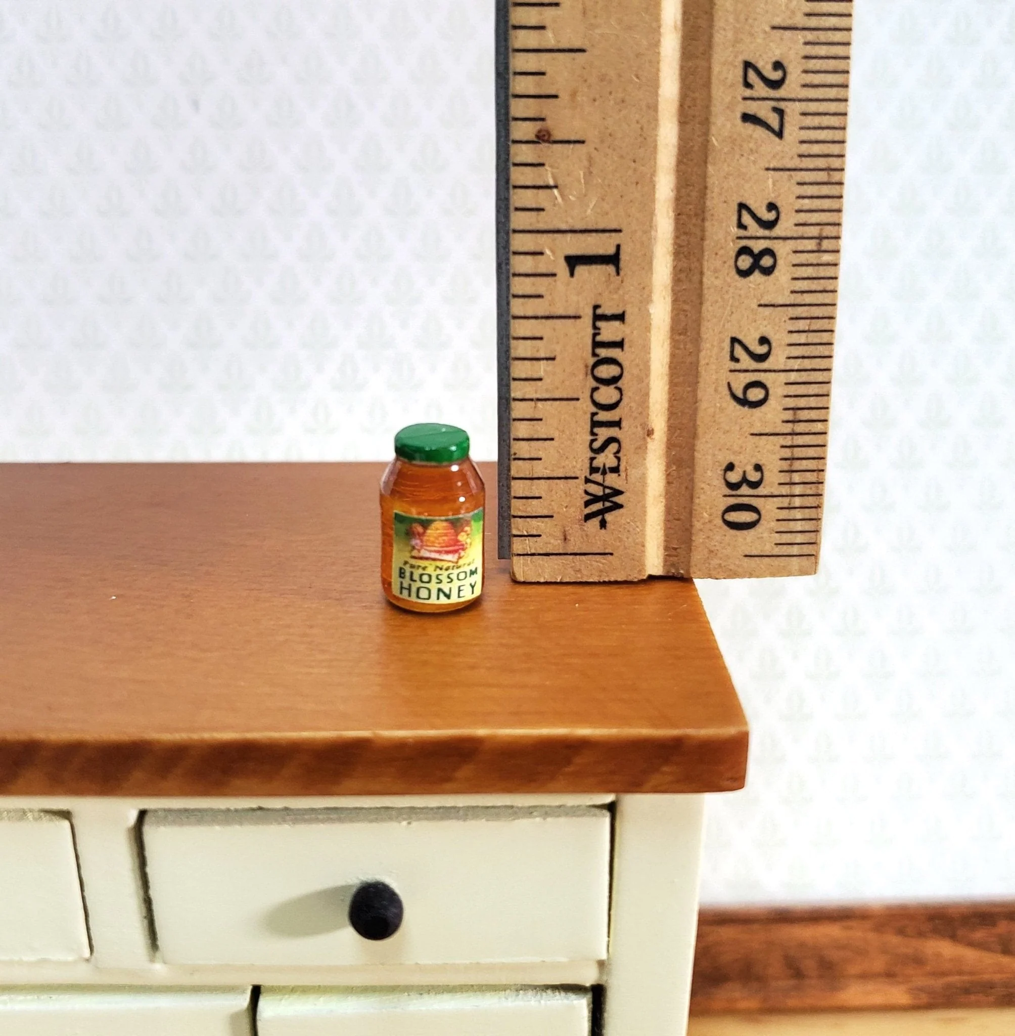 Dollhouse Jar of Honey 1:12 Scale Miniature Food Groceries Kitchen - Image 2