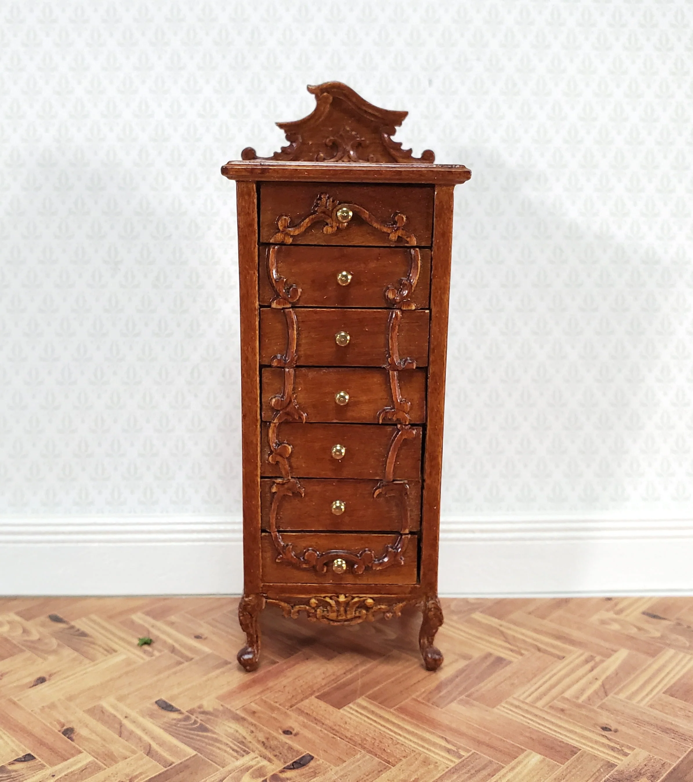 Dollhouse JBM Lingerie or Jewelry Dresser Chest Tall 1:12 Scale Furniture - Image 2