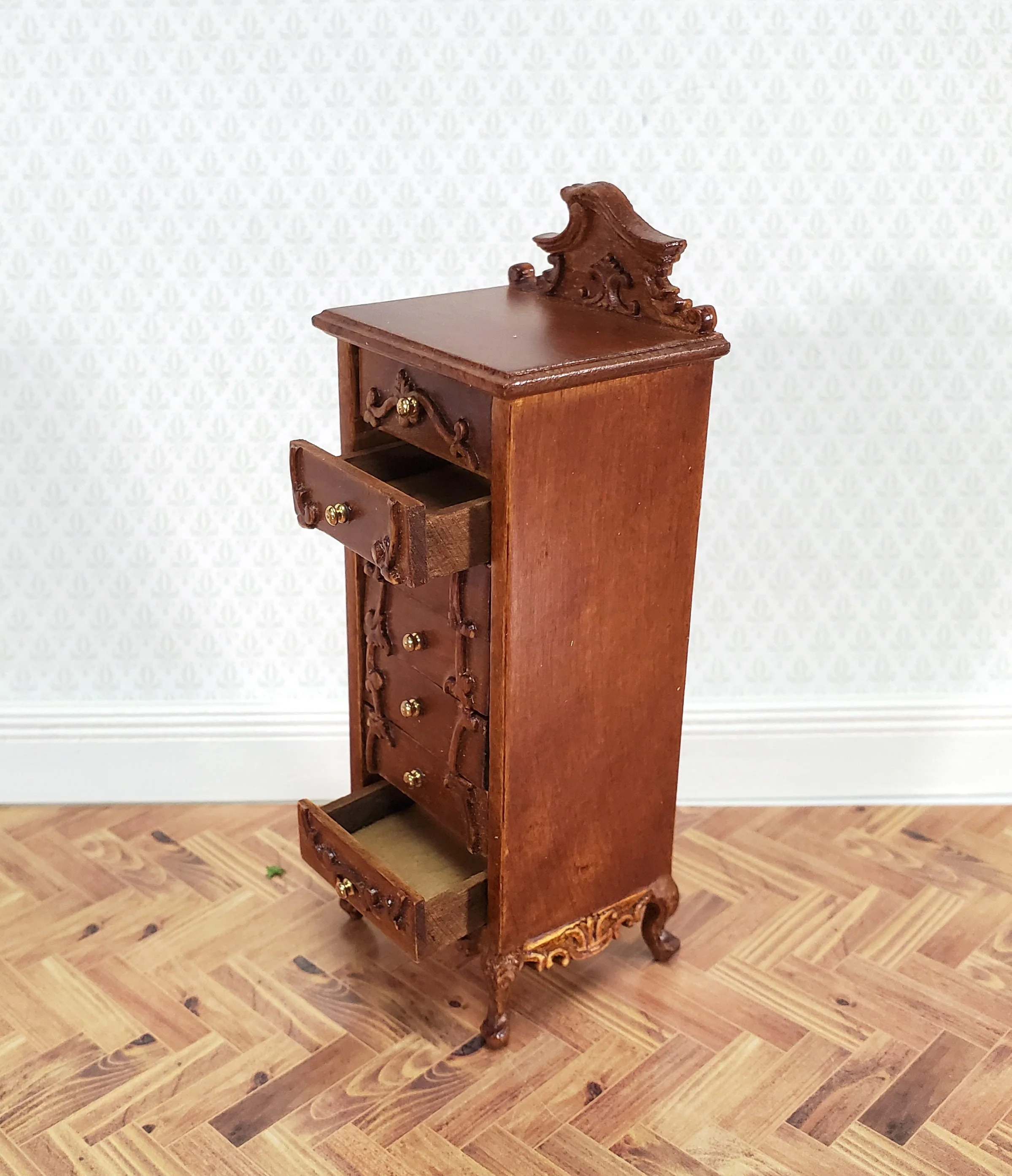 Dollhouse JBM Lingerie or Jewelry Dresser Chest Tall 1:12 Scale Furniture - Image 3