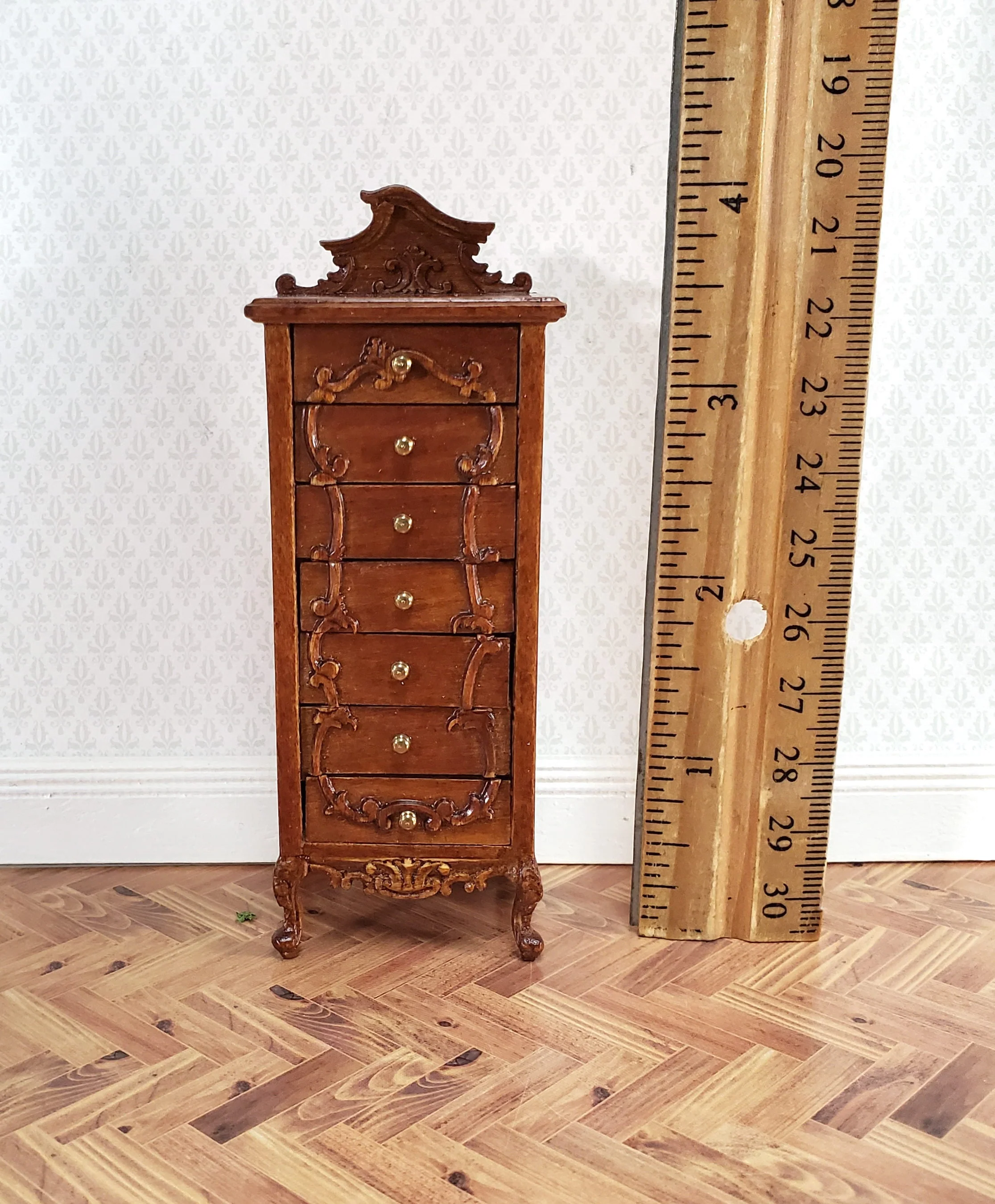 Dollhouse JBM Lingerie or Jewelry Dresser Chest Tall 1:12 Scale Furniture - Image 4