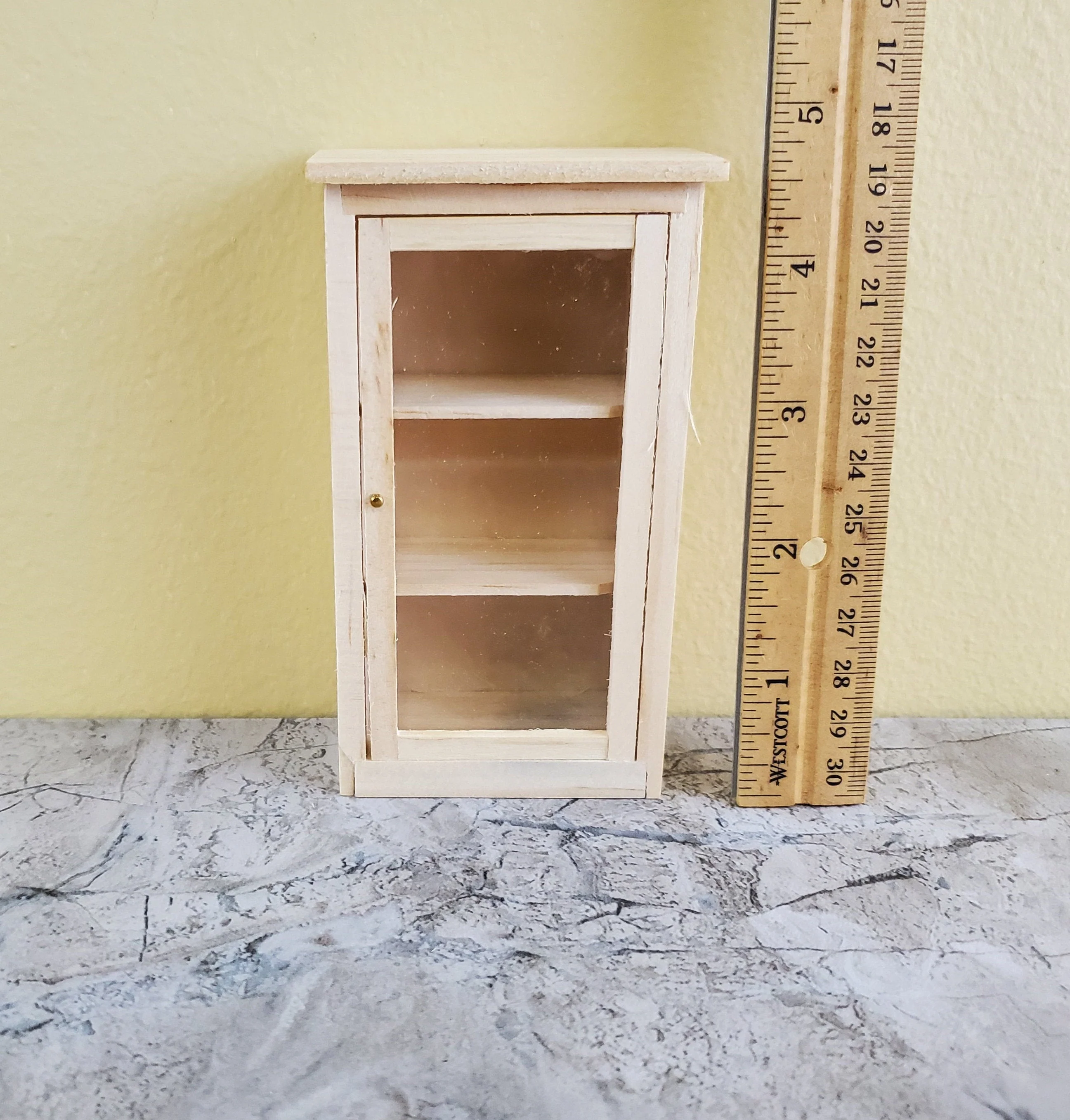Dollhouse Jelly or Larder Cabinet Cupboard 1:12 Scale Kitchen Furniture Unpainted - Image 4