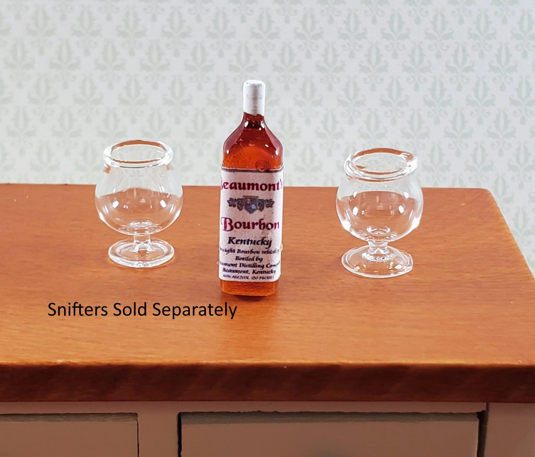 Dollhouse Kentucky Bourbon Bottle 1:12 Scale Miniature Handmade Drinks - Image 2