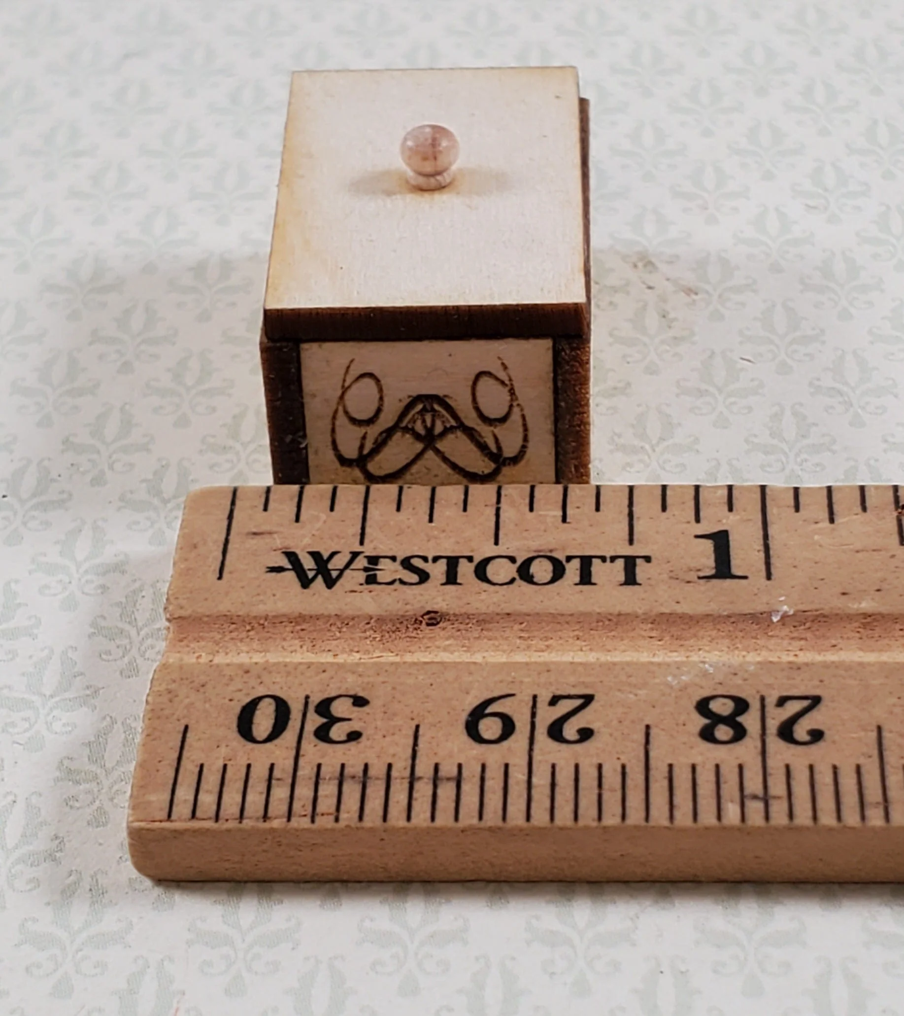 Dollhouse KIT Art Nouveau Box Small for Gloves Trinkets 1:12 Scale Miniature DIY - Image 6