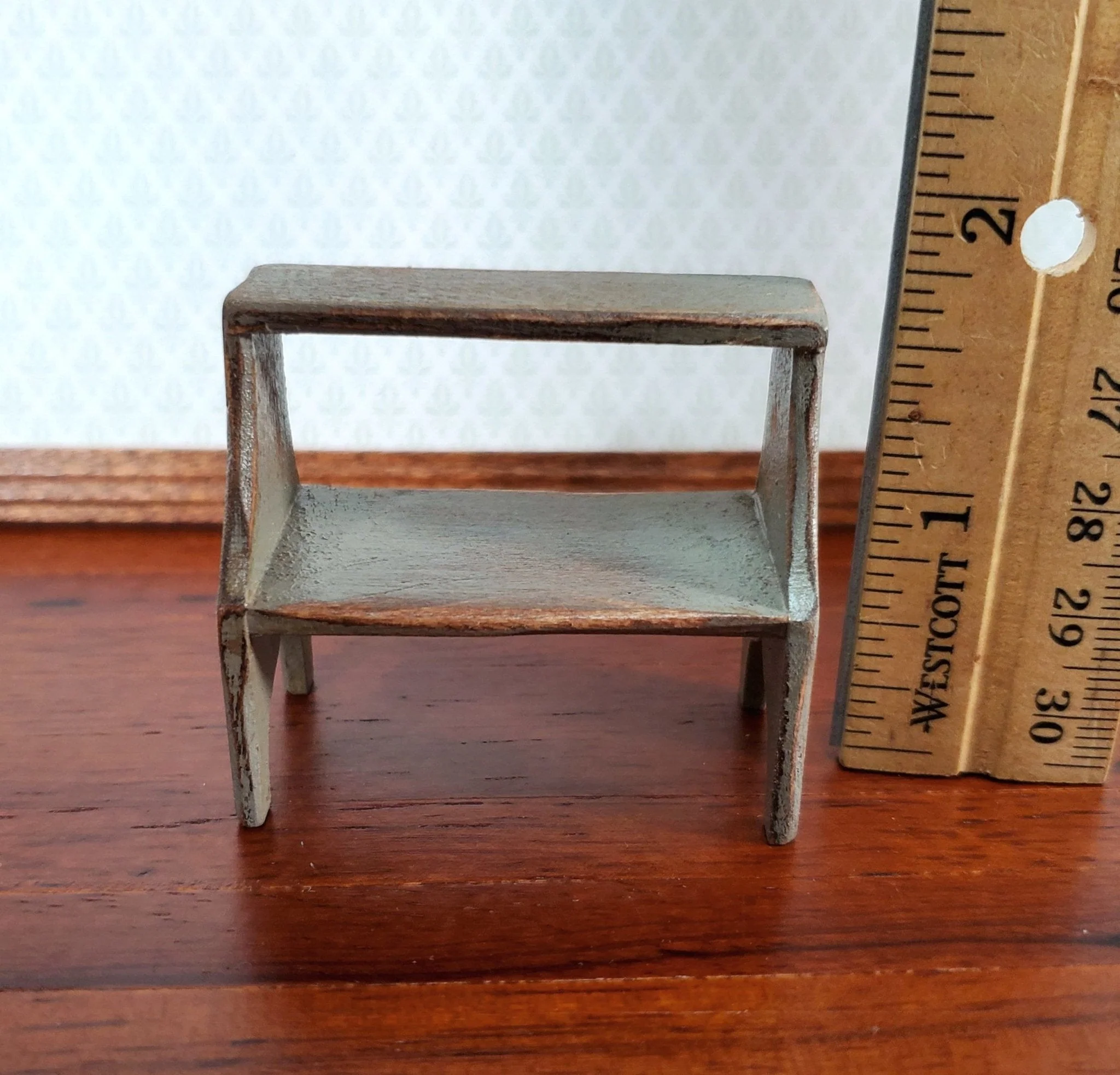 Dollhouse KIT Large Step Stool Library or Bed Steps 1:12 Scale Easy to Assemble - Image 4