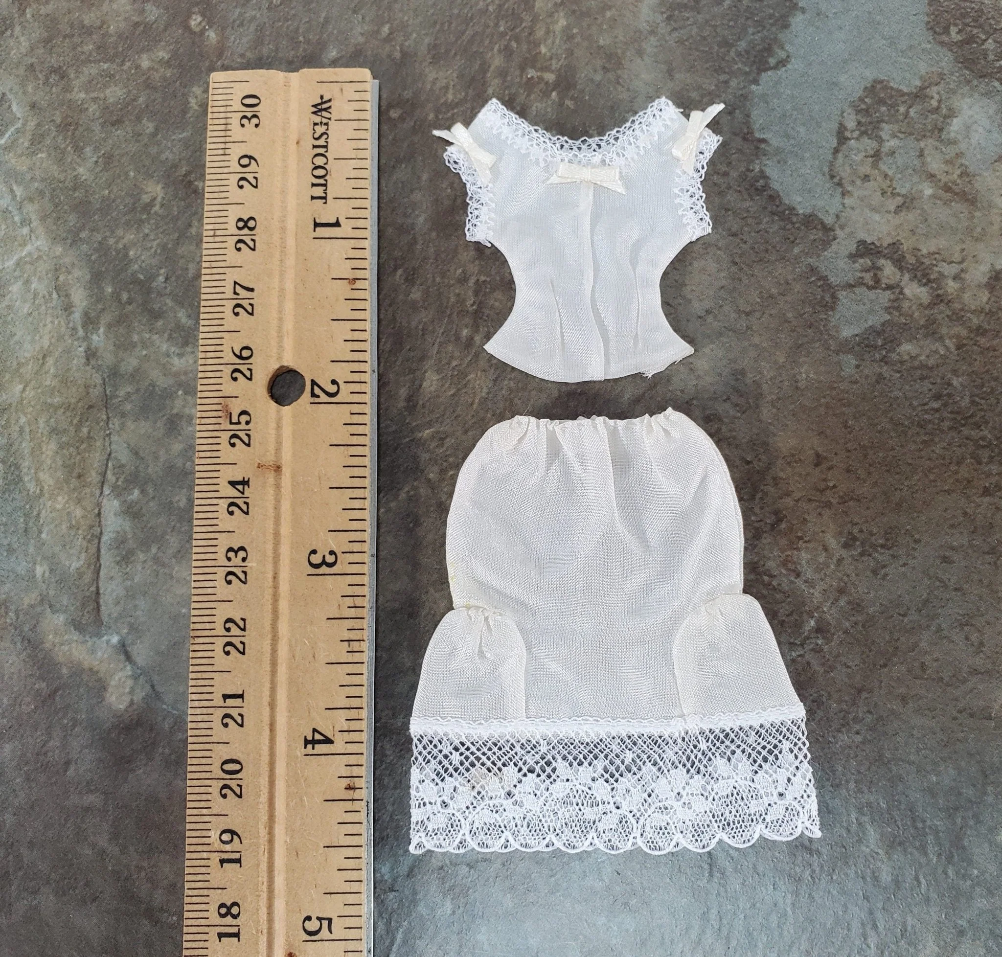 Dollhouse Ladies Lingerie Camisole and Slip 1:12 Scale Miniature Decoration Only - Image 3