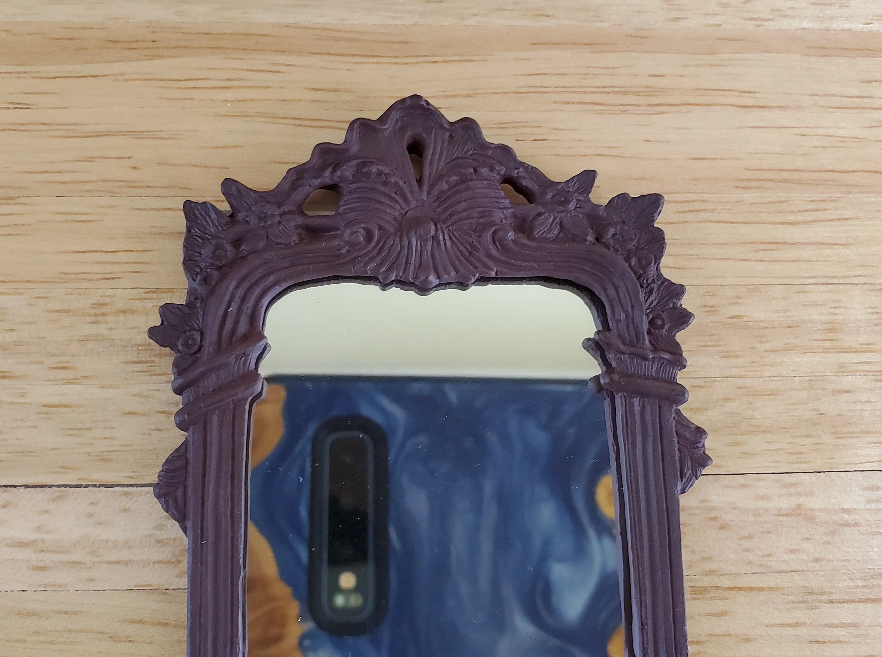 Dollhouse Large Mirror Baroque Style Fancy 1:12 Scale by Falcon Miniatures - Image 4