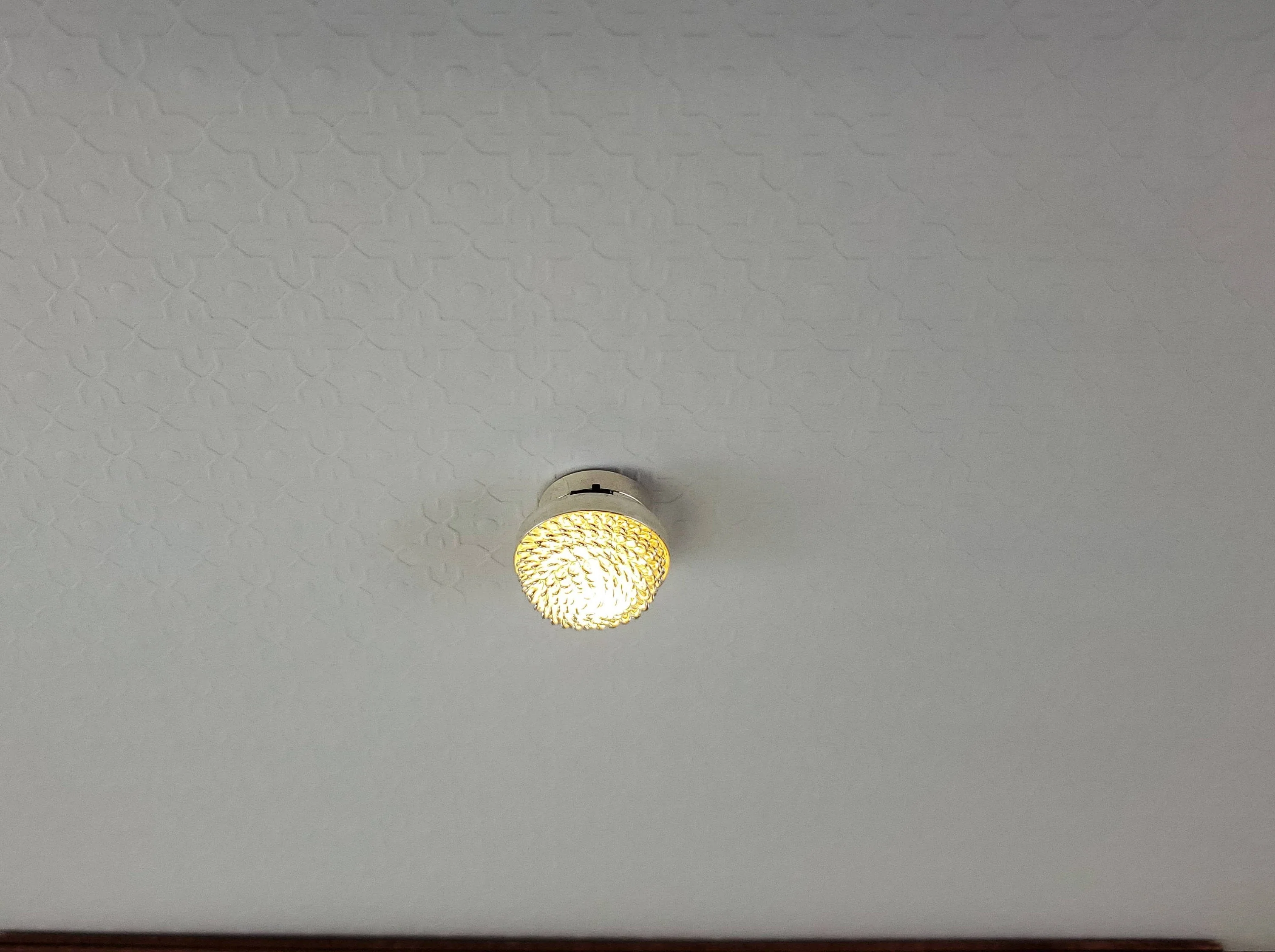 Dollhouse LED Ceiling Light Silver Fancy 1:12 Scale Battery Operated - Image 3