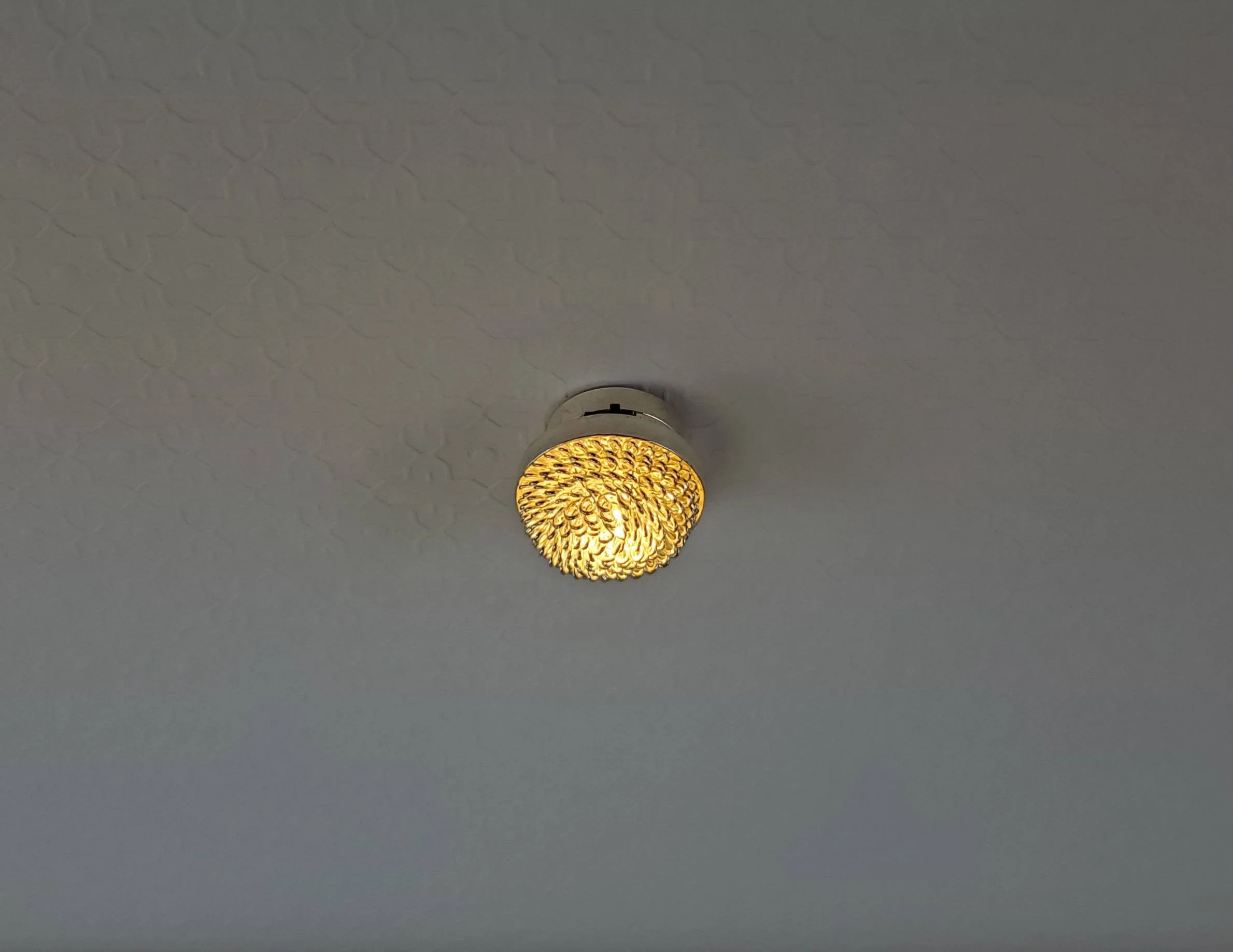 Dollhouse LED Ceiling Light Silver Fancy 1:12 Scale Battery Operated - Image 4