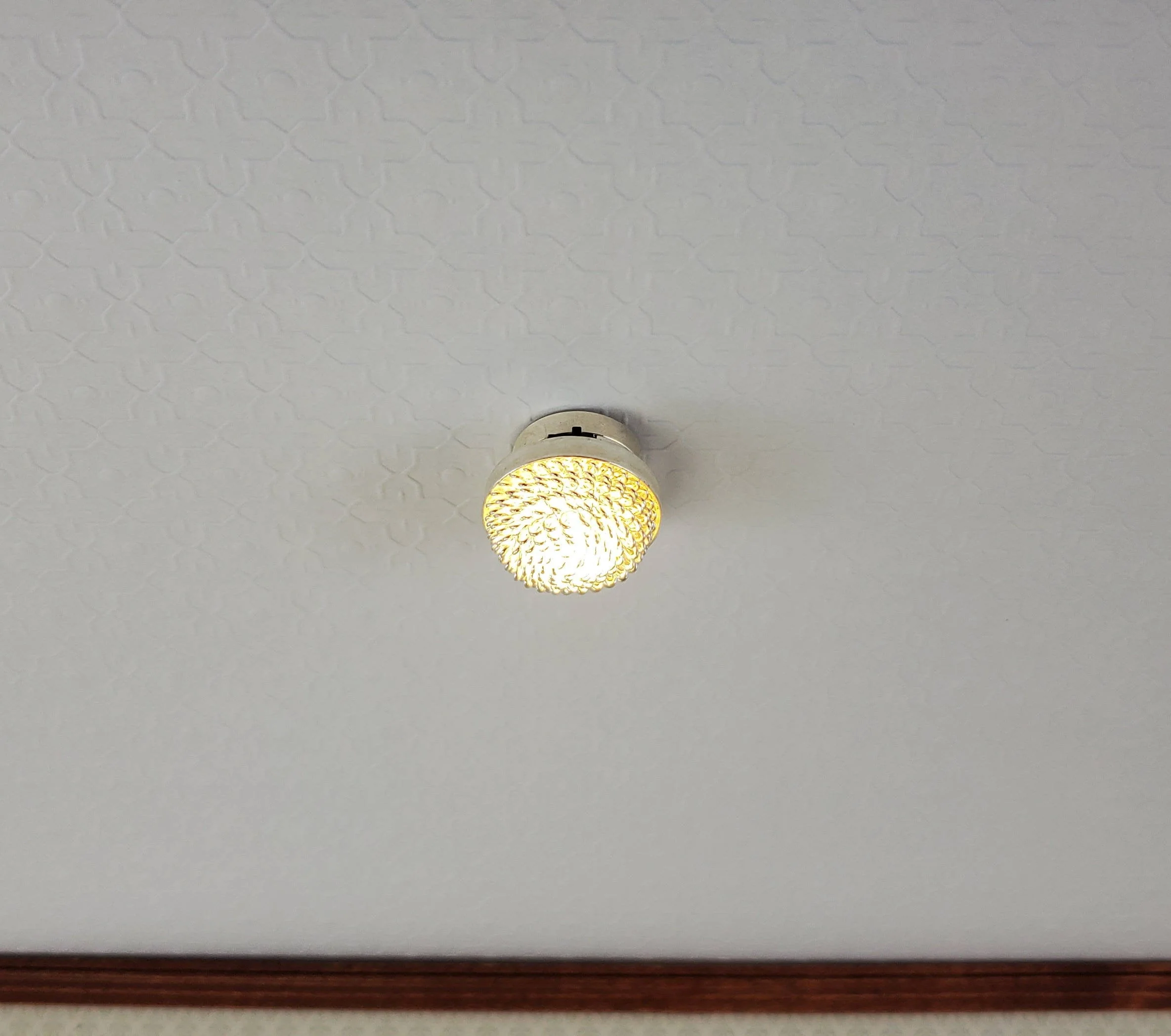 Dollhouse LED Ceiling Light Silver Fancy 1:12 Scale Battery Operated - Image 5