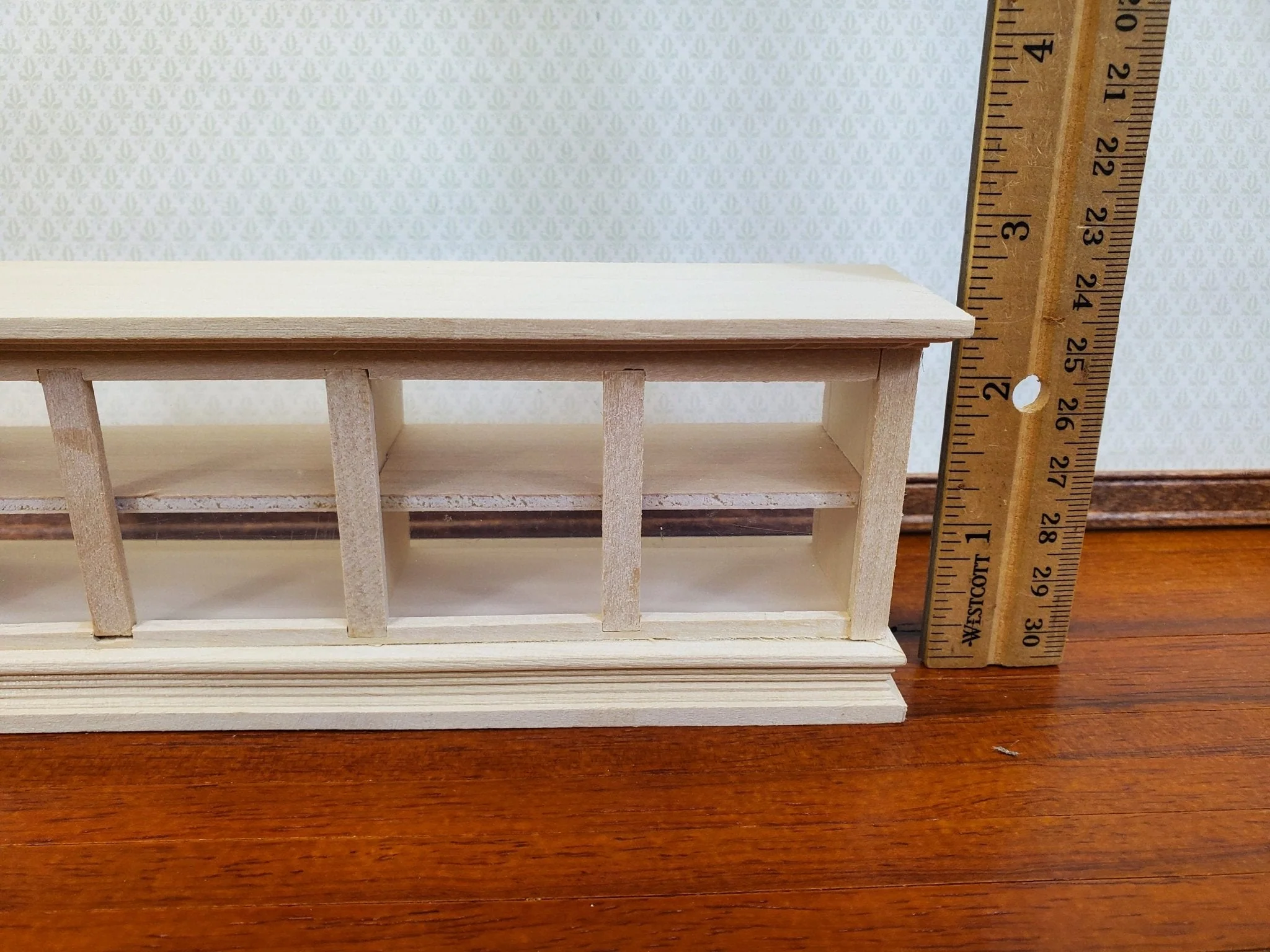 Dollhouse Low Display Counter for Bakery Store or Shop 1:12 Scale Unpainted Miniature - Image 5