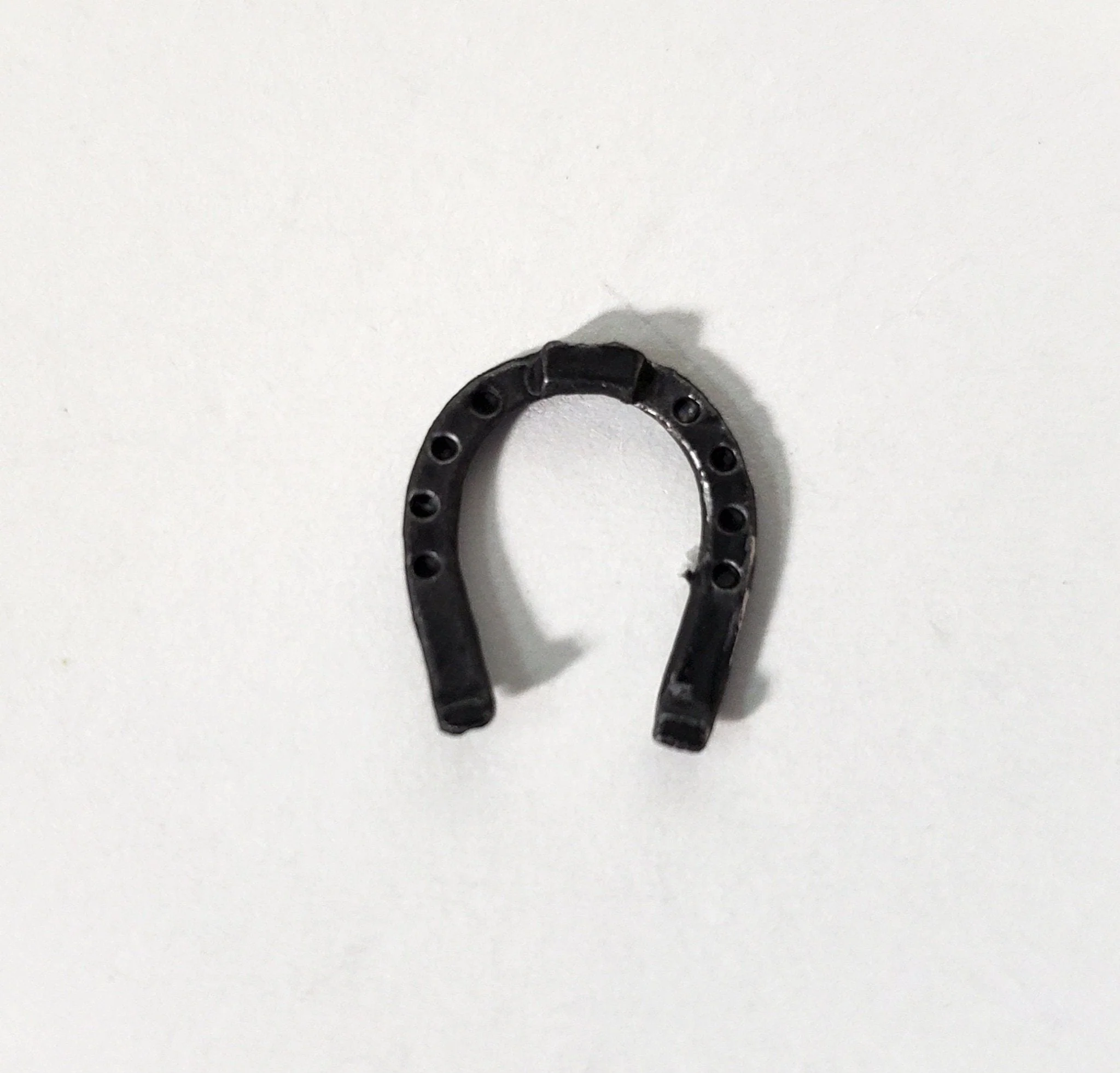 Dollhouse Lucky Horse Shoe Painted Metal 1:12 Scale Miniature Decor Accessories