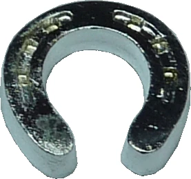 Dollhouse Lucky Silver Horseshoe 1:12 Scale Miniature