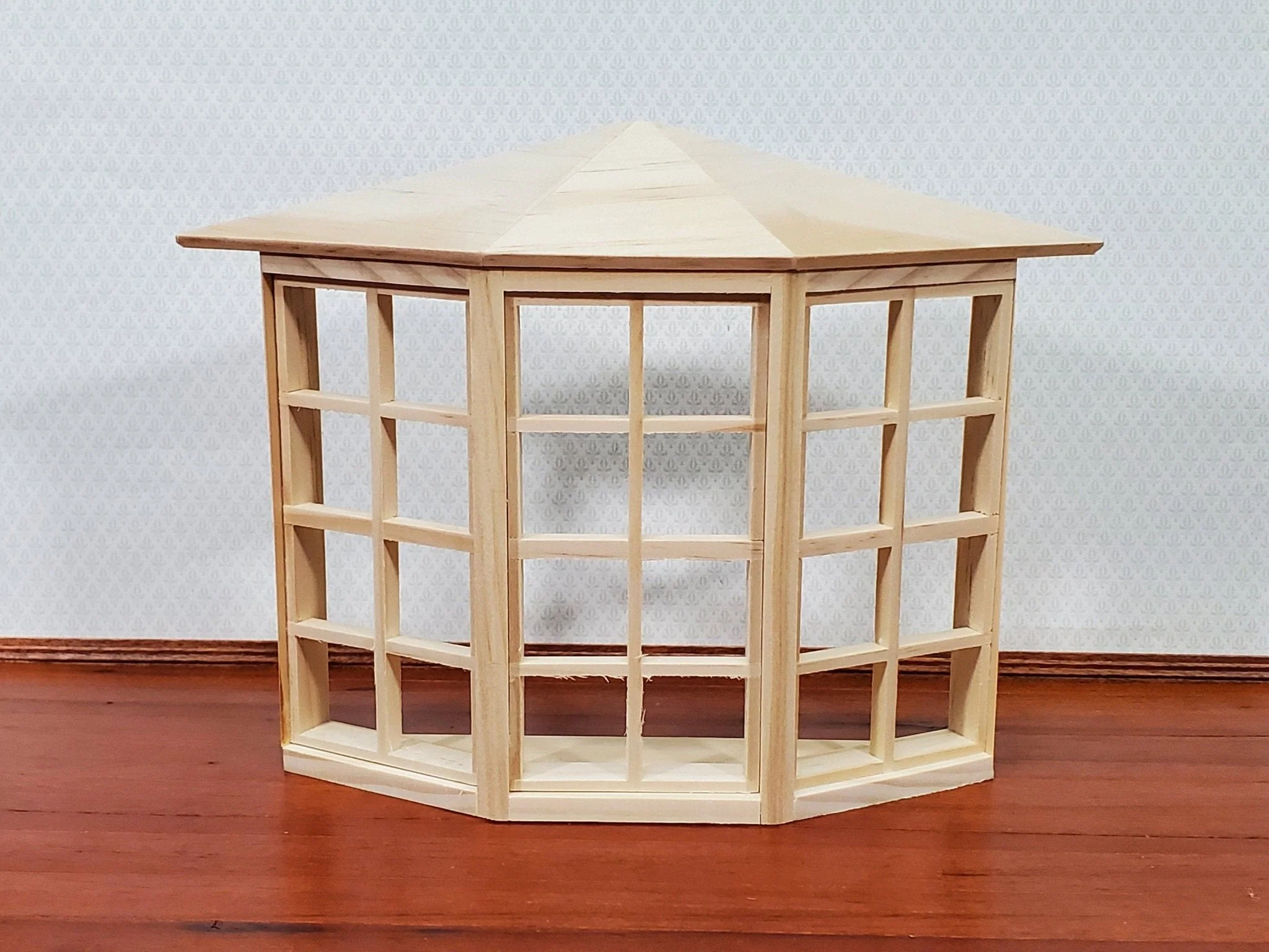 Dollhouse Miniature 3 Bay Window Large 24 Light 1:12 Scale Houseworks 5008