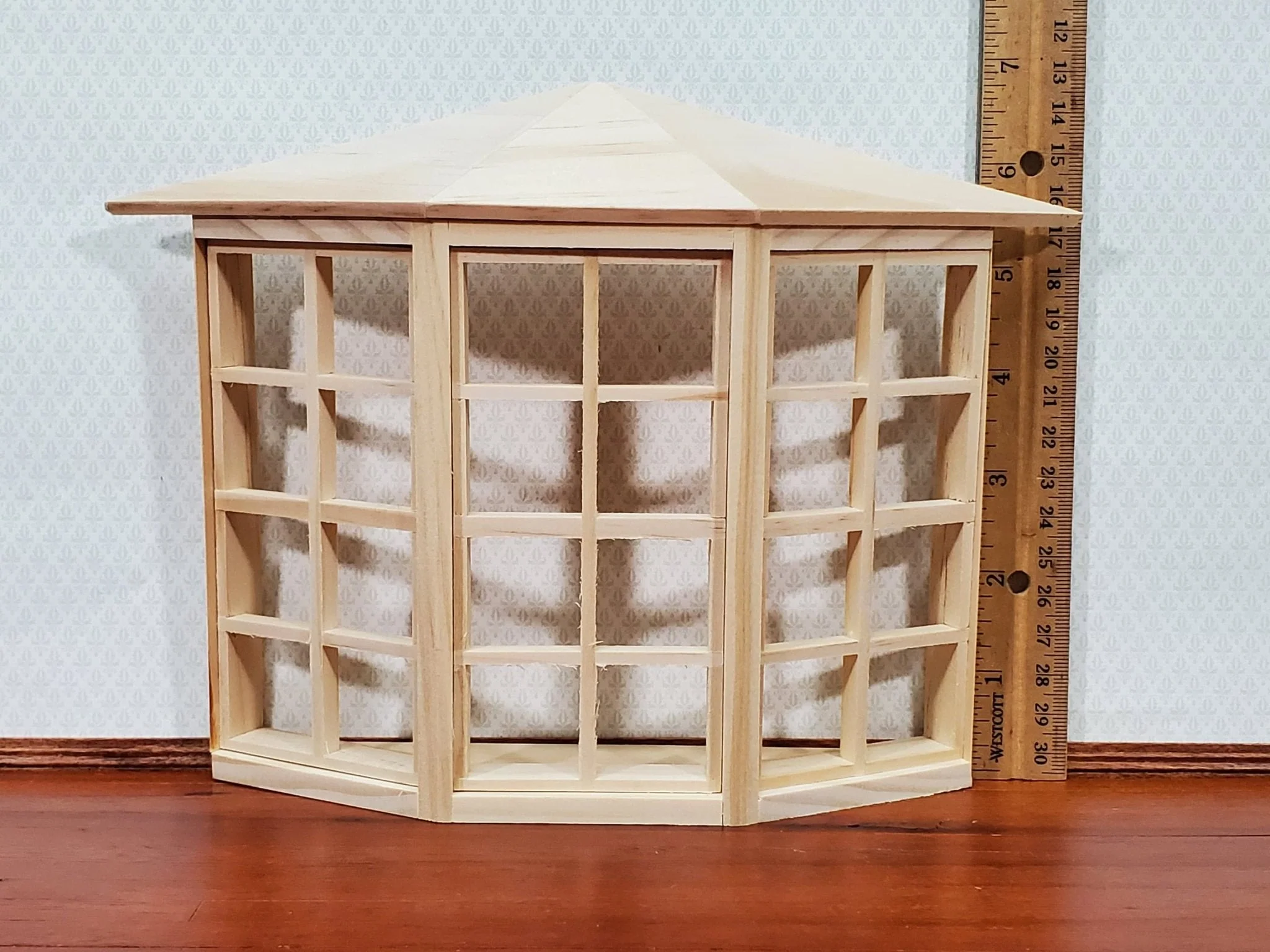 Dollhouse Miniature 3 Bay Window Large 24 Light 1:12 Scale Houseworks 5008 - Image 3