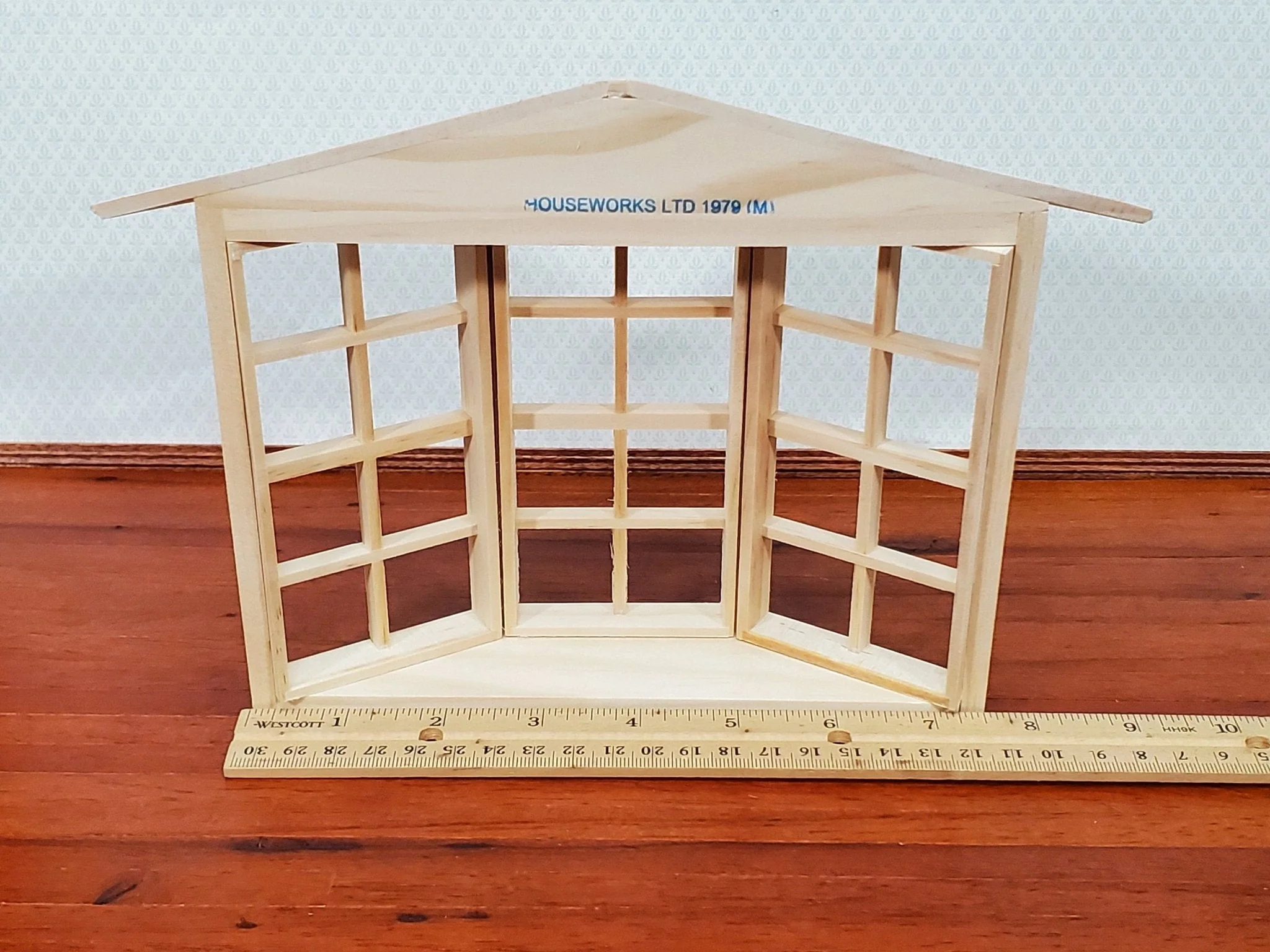 Dollhouse Miniature 3 Bay Window Large 24 Light 1:12 Scale Houseworks 5008 - Image 4