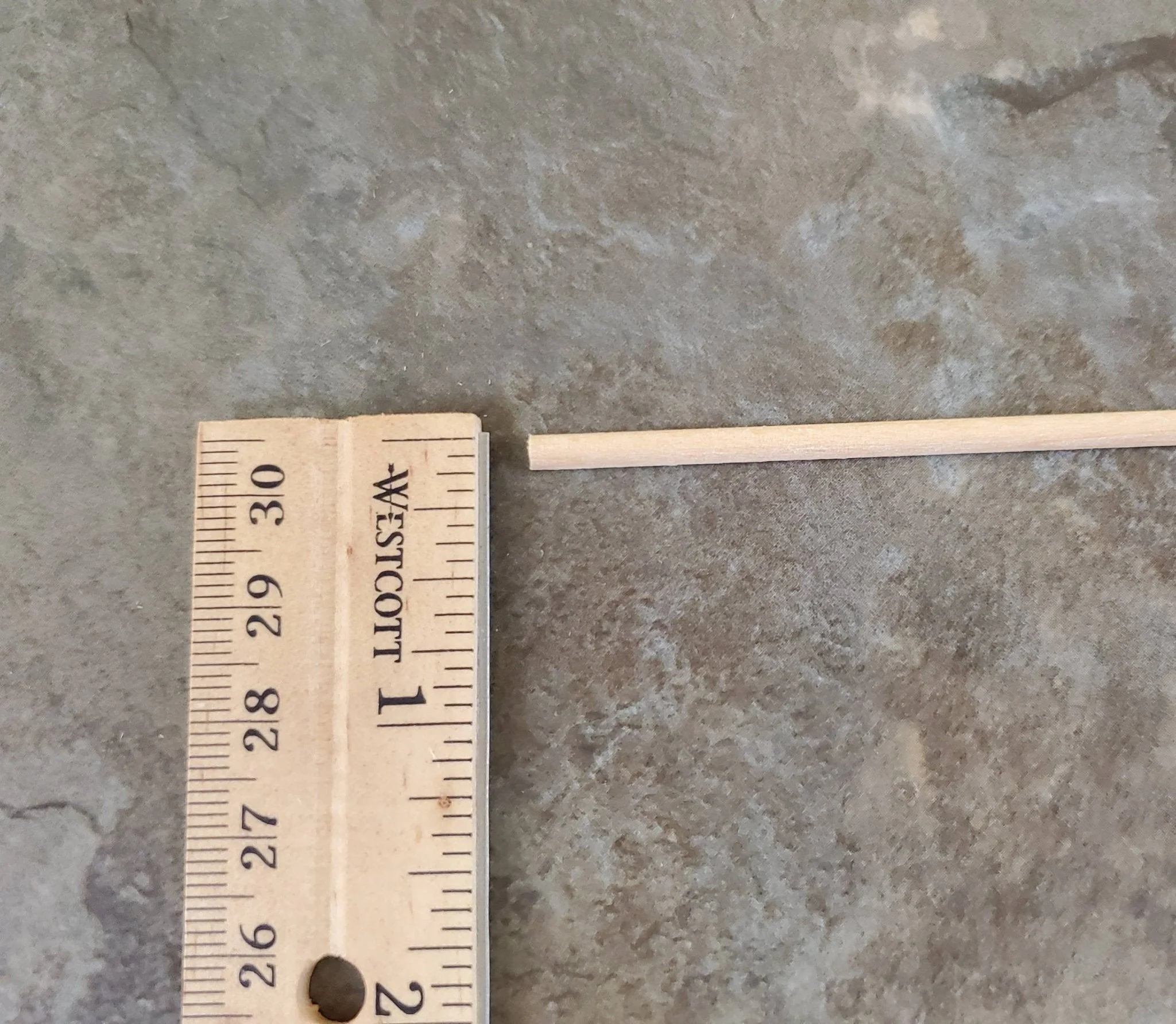 Dollhouse Miniature 6" Scrap Trim Half Round 1/8" wide 12 Pieces 1:12 Scale Flat Back - Image 3