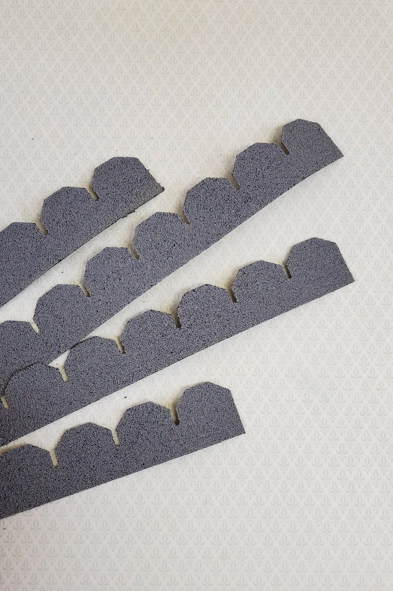 Dollhouse Miniature Asphalt Shingles Dark Gray Hexagon 1:12 Scale #4010H 144-157 Sq Inches