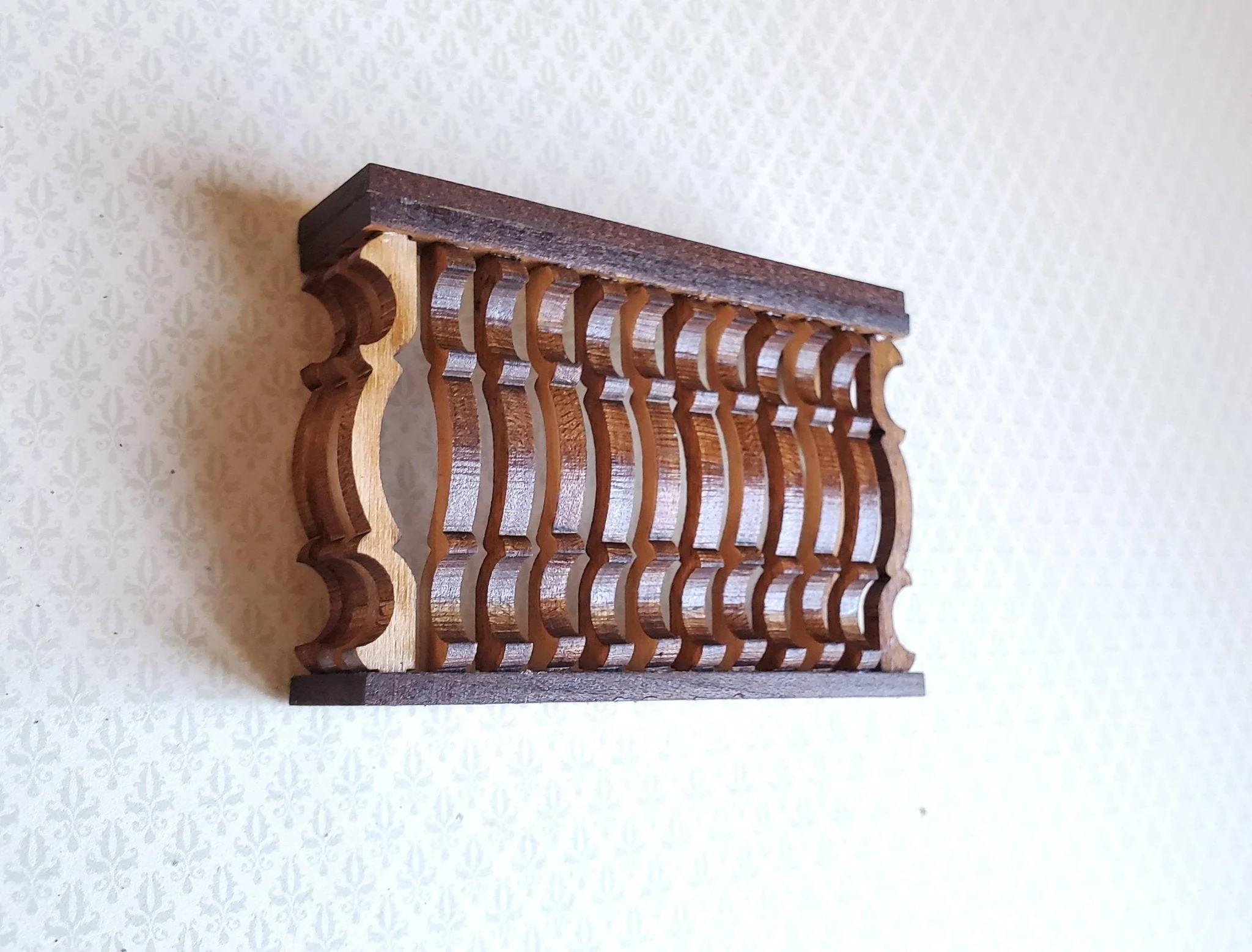Dollhouse Miniature Balcony Gate for Window Square DIY 1:12 Scale 3"