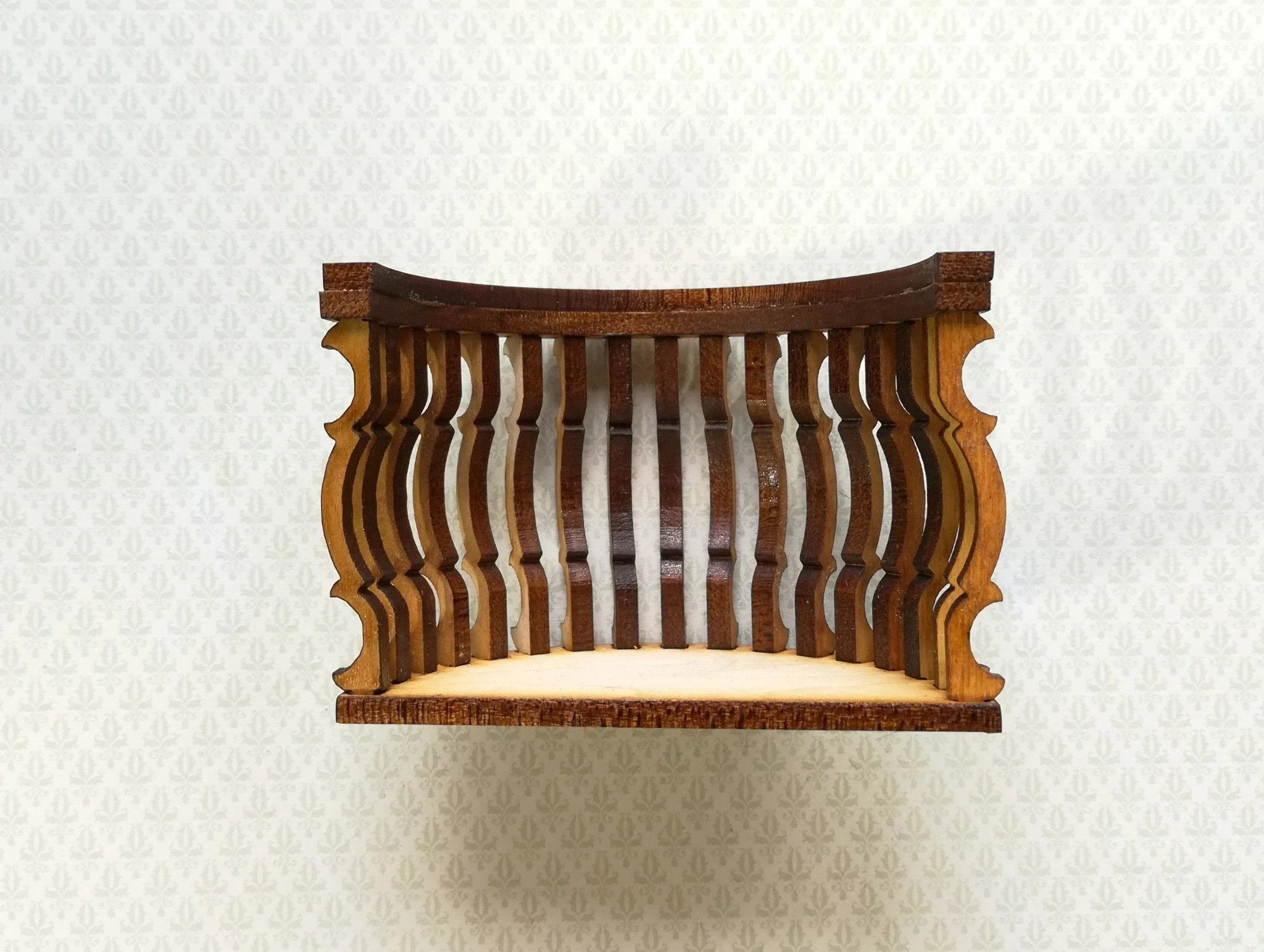 Dollhouse Miniature Balcony Half Round Window or Door Unfinished 1:12 Scale 3" - Image 4