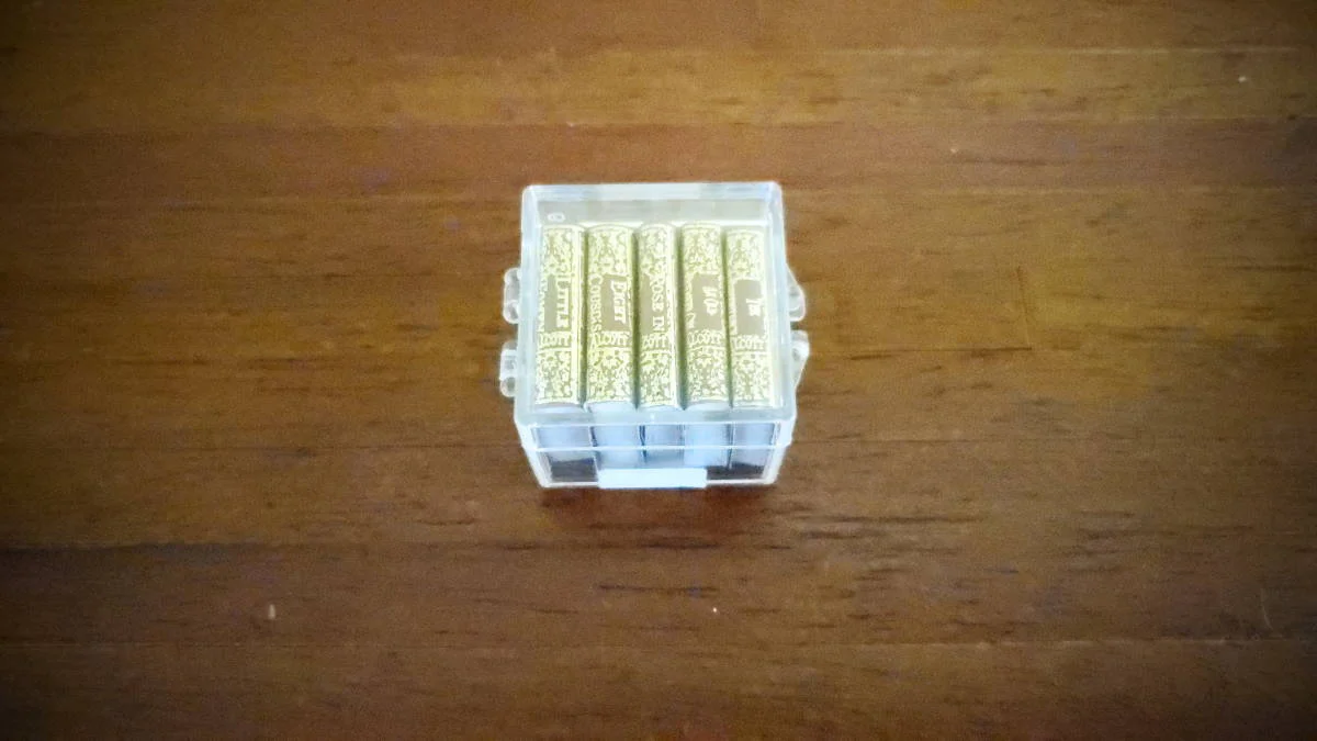 Dollhouse Miniature Book Set x5 Louisa May Alcott 1:12 Scale (blank inside) - Image 4