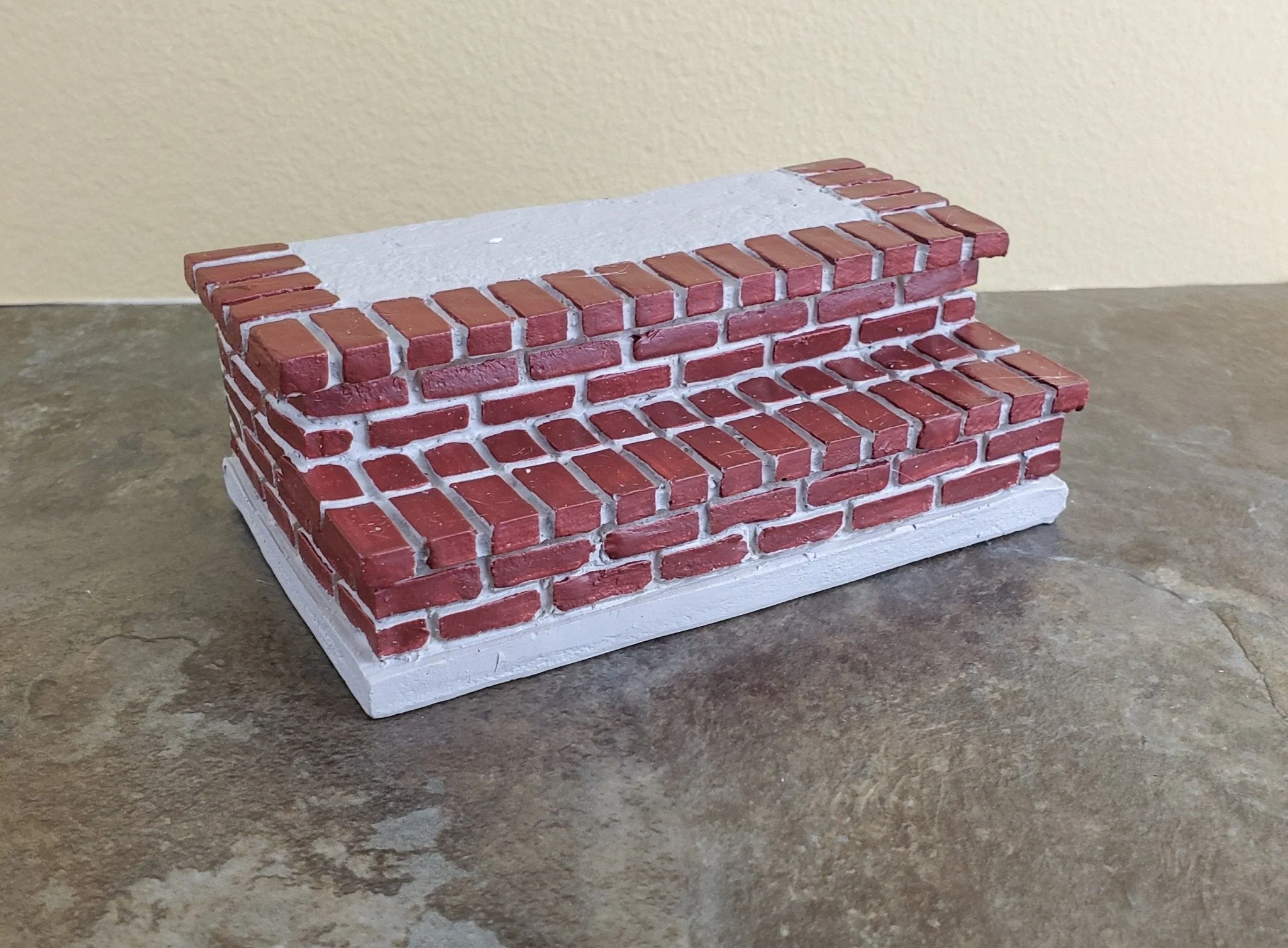 Dollhouse Miniature Brick Steps Resin Large 1:12 Scale Garden or Yard