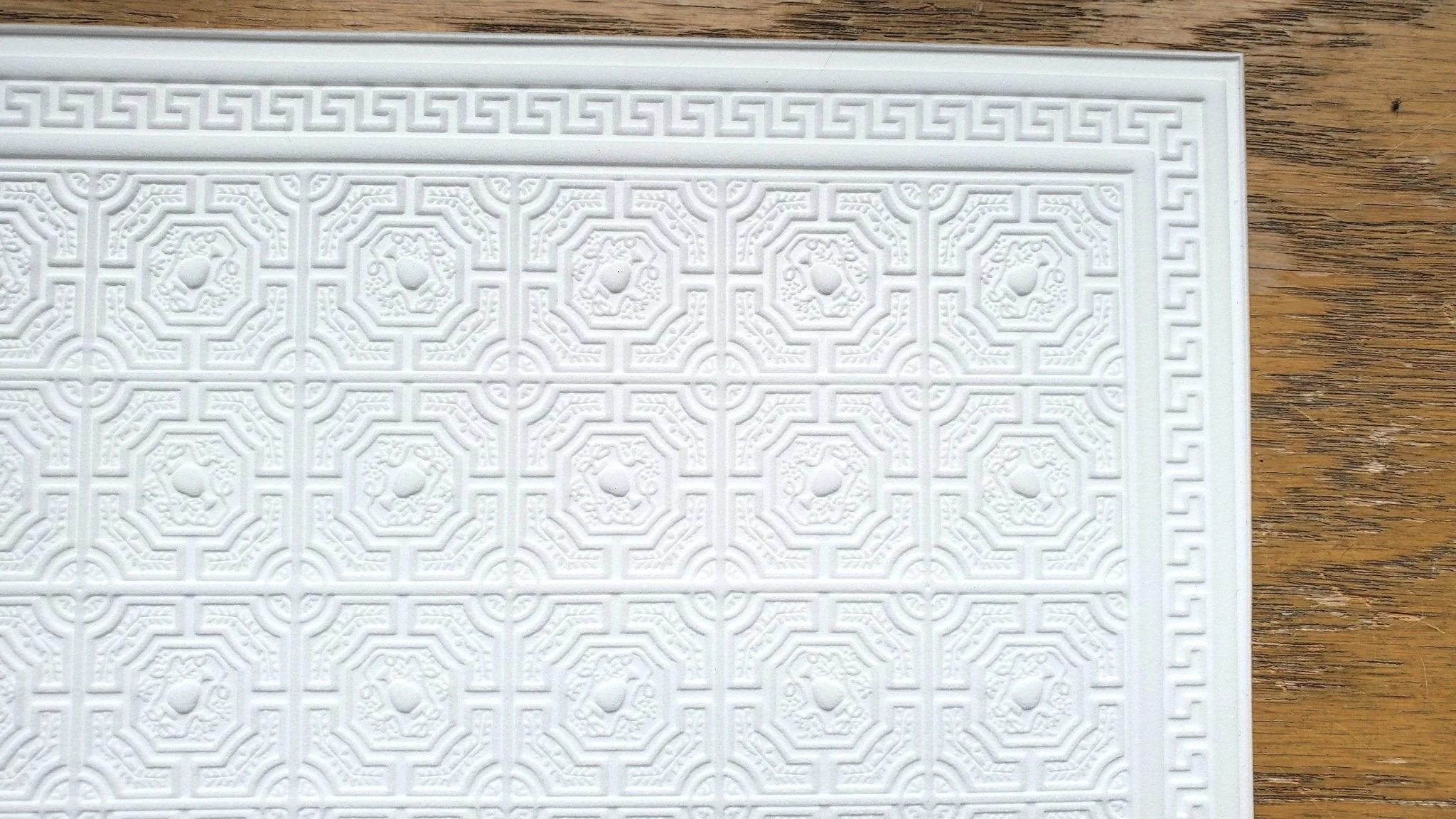 Dollhouse Ceiling Paper Embossed Textured Foam Board 1:12 Scale Miniature World Model 34944 - Image 2