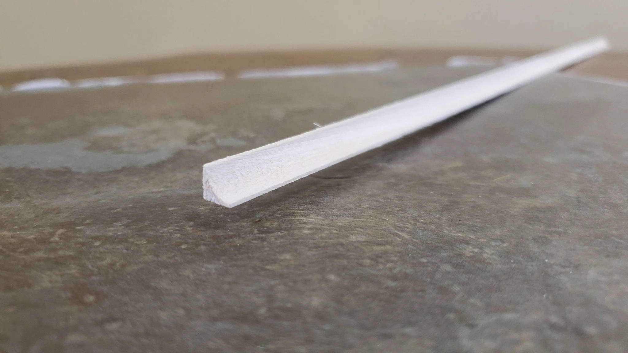 Dollhouse Miniature Cove Molding Trim Wood Strip 1/4" x 18" long 1:12 Scale