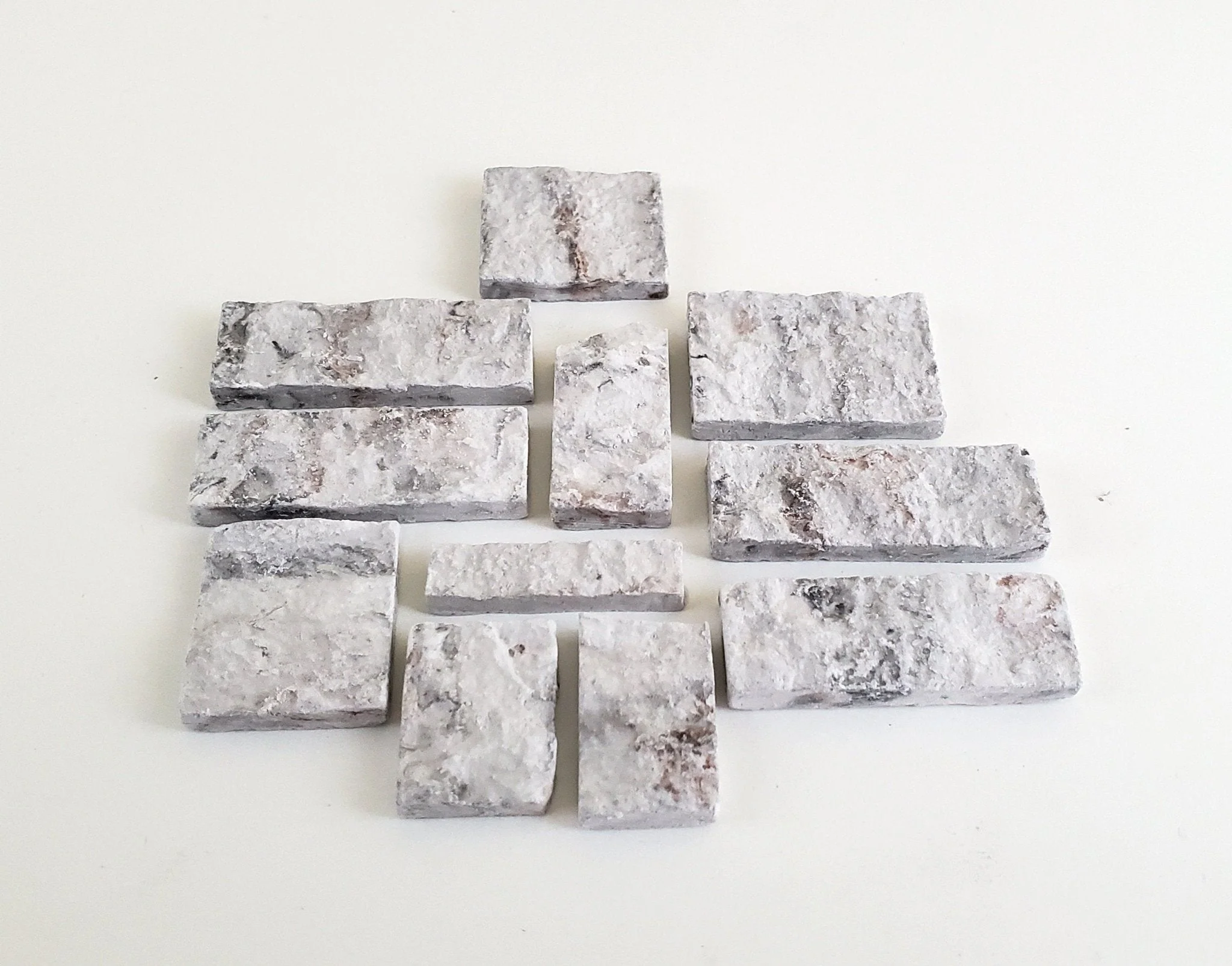 Dollhouse Miniature Cut Stone Gray Blend by Andi Mini Brick & Stone 1:12 Scale 72 sq in AM0800 - Image 3