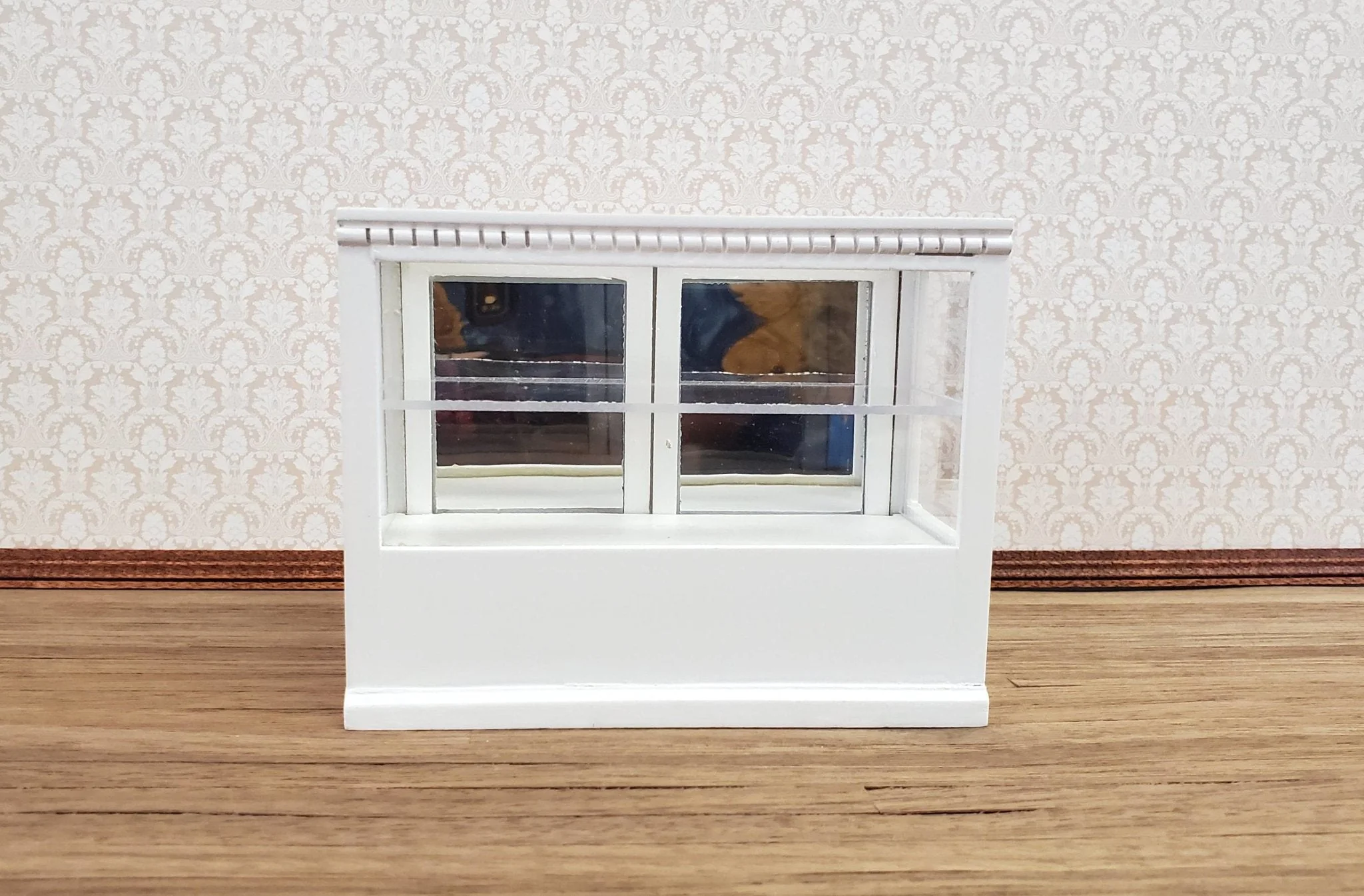 Dollhouse Miniature Display Counter for Bakery Store or Shop 1:12 Scale Furniture White - Image 2