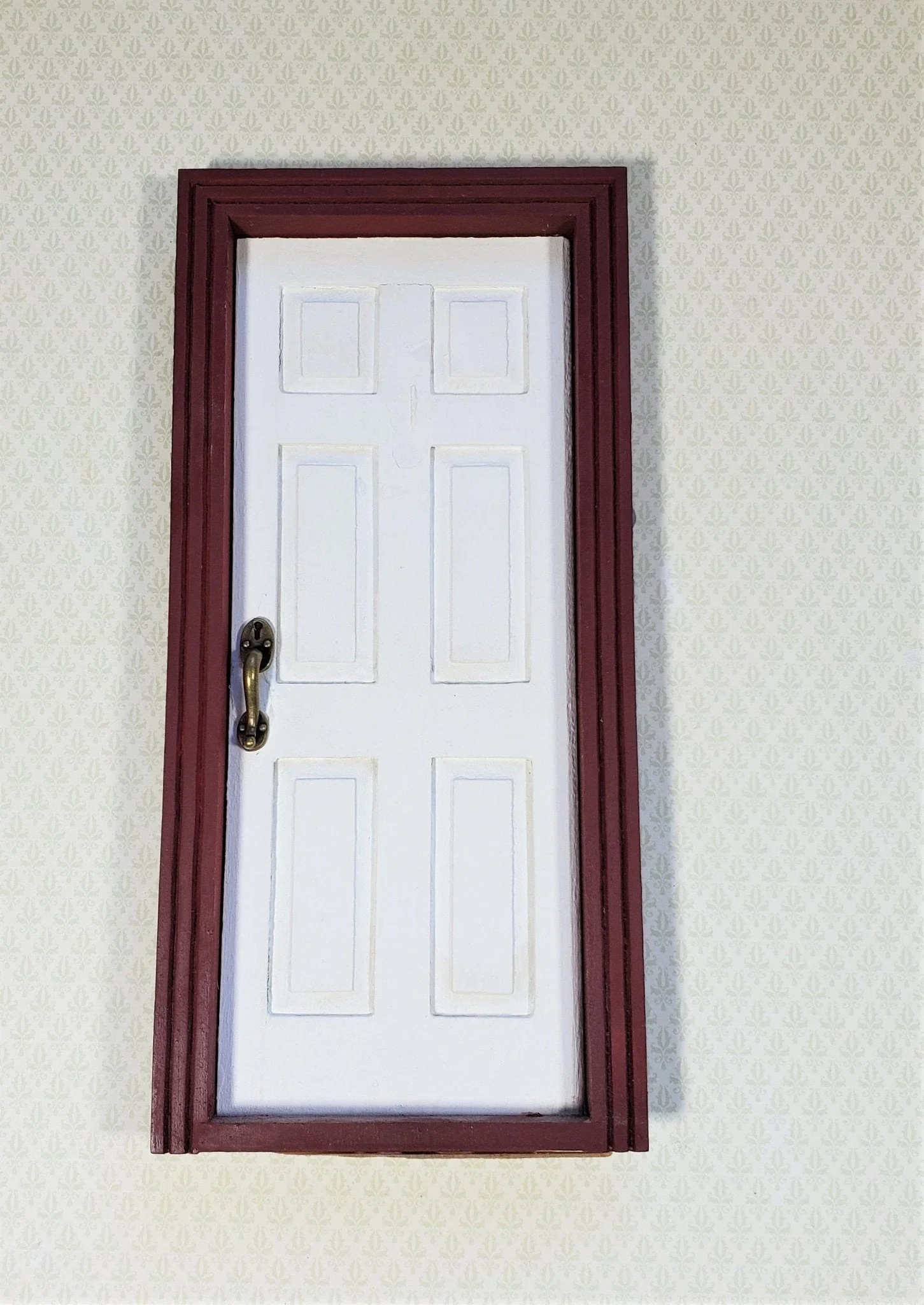Dollhouse Miniature Door Handles Large with Keyhole 1:12 Scale Antique Bronze - Image 2